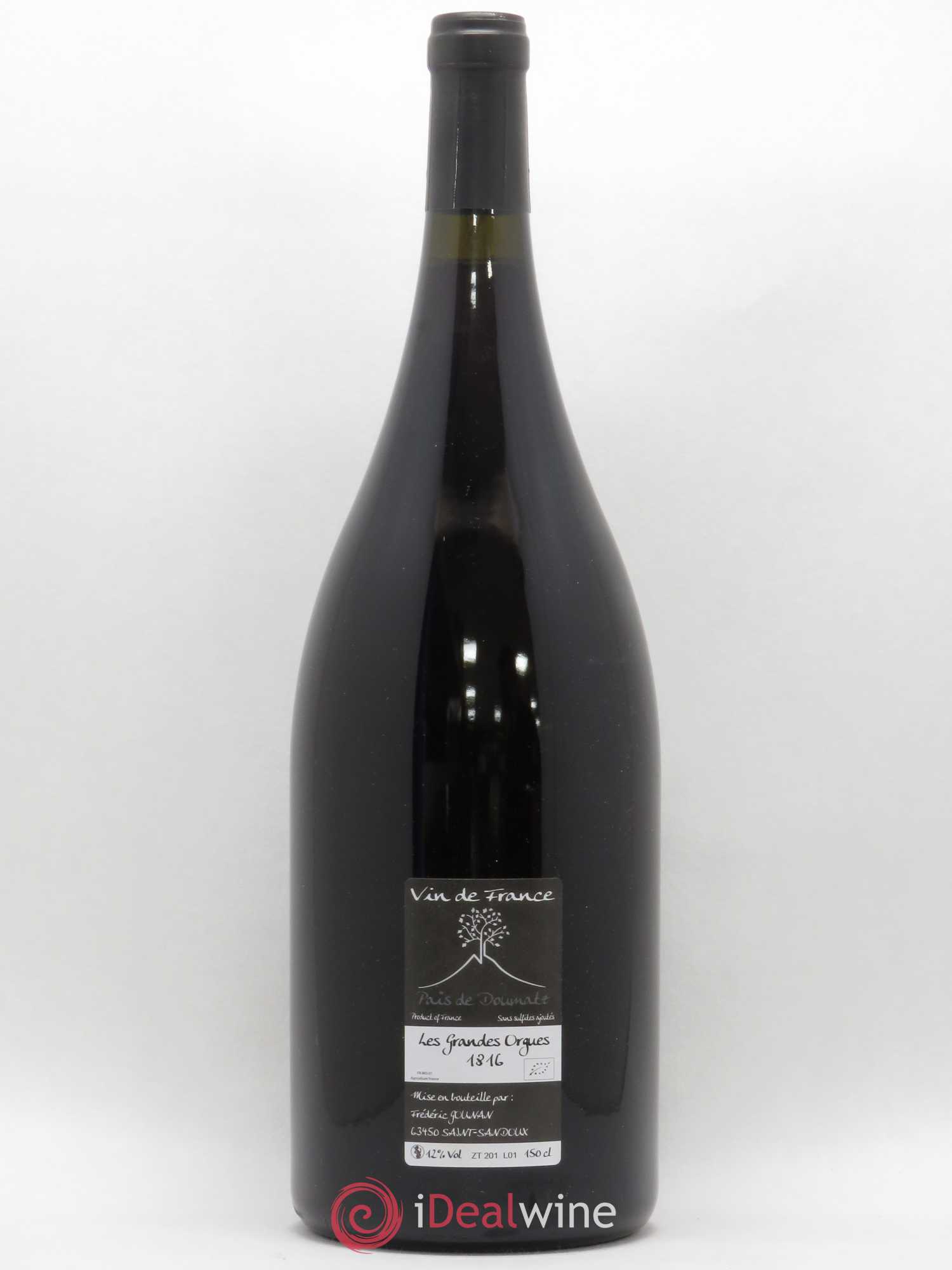 Vin de France Grandes Orgues Vignoble de l'Arbre Blanc 2016 - Posten von 1 Magnum - 1