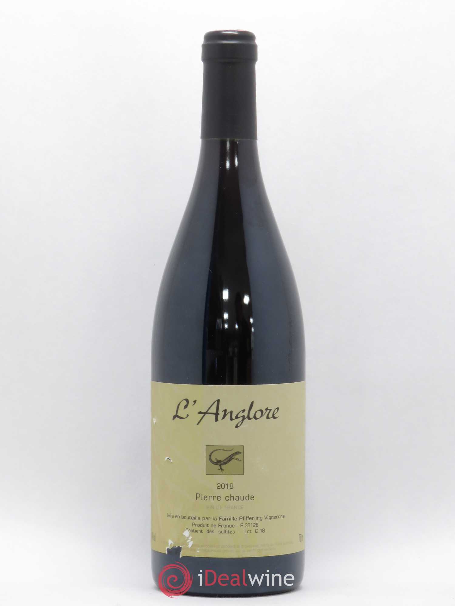 Vin de France Pierre chaude L'Anglore 2018 - Lot de 1 bouteille - 0