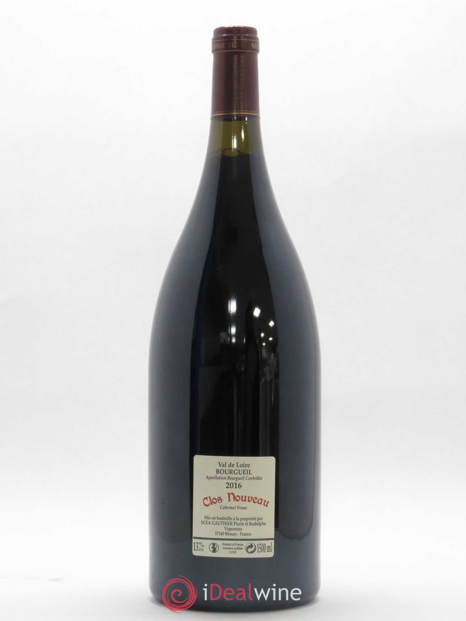 Bourgueil Clos Nouveau Domaine du Bel Air 2016 - Lot de 1 magnum - 1