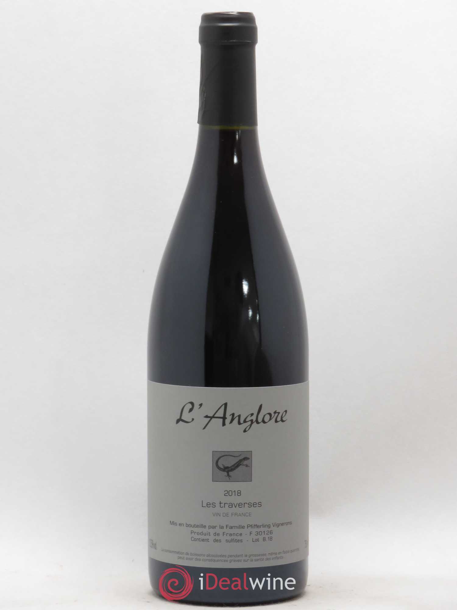Vin de France Les Traverses L'Anglore 2018 - Lot de 1 bouteille - 0