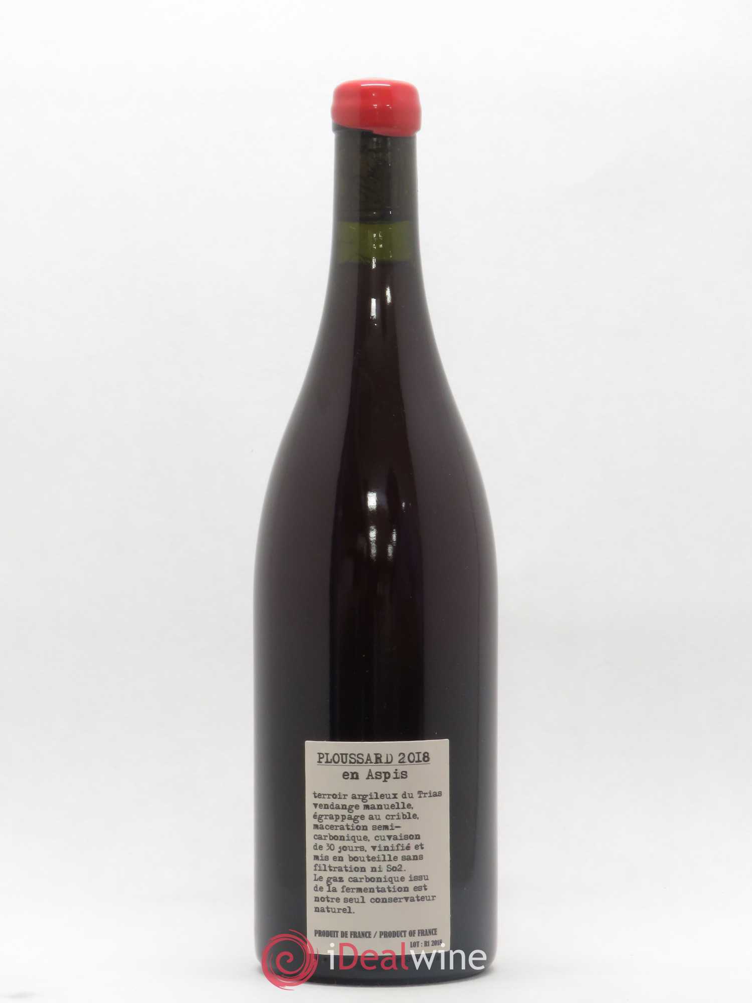 Arbois Ploussard Adeline Houillon & Renaud Bruyère En Aspis 2018 - Lot de 1 bouteille - 1