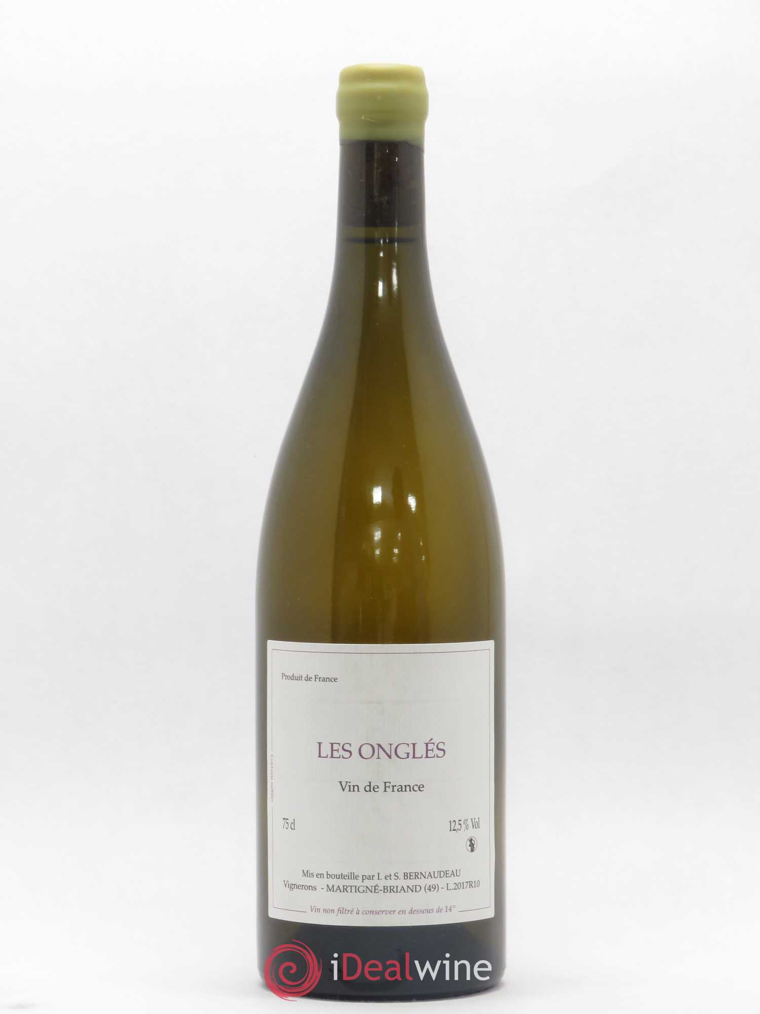 Vin de France Les Onglés Stéphane Bernaudeau 2017 - Lot de 1 bouteille - 0