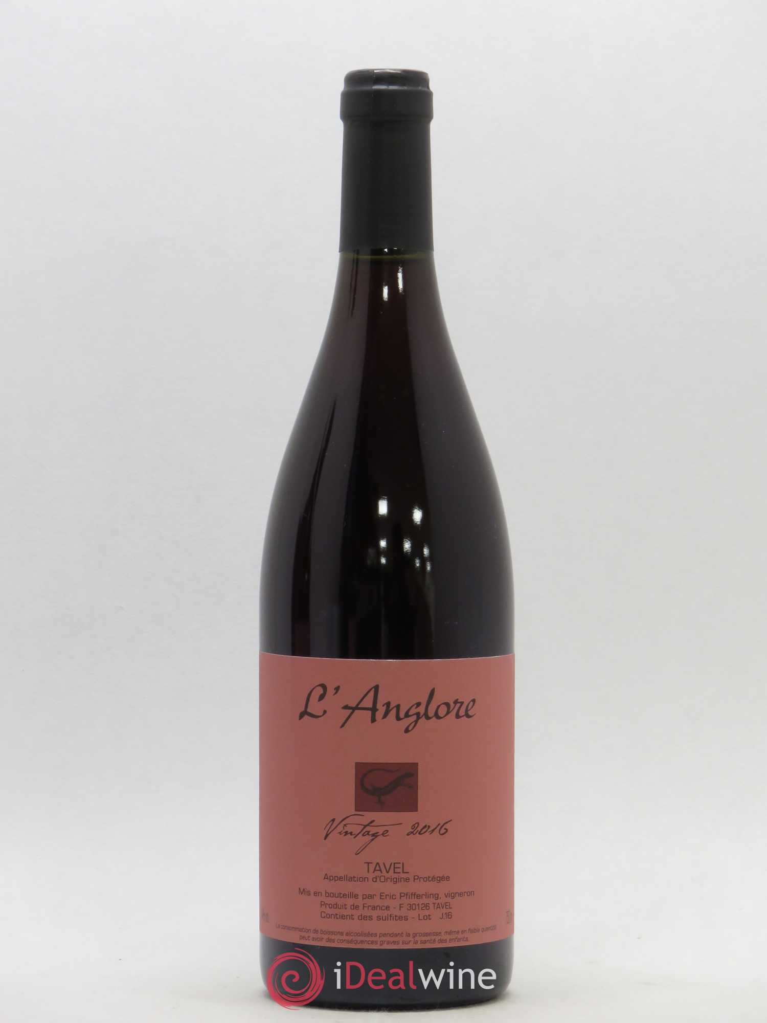 Tavel Vintage L'Anglore (senza prezzo di riserva) 2016 - Lotto di 1 bottiglia - 0