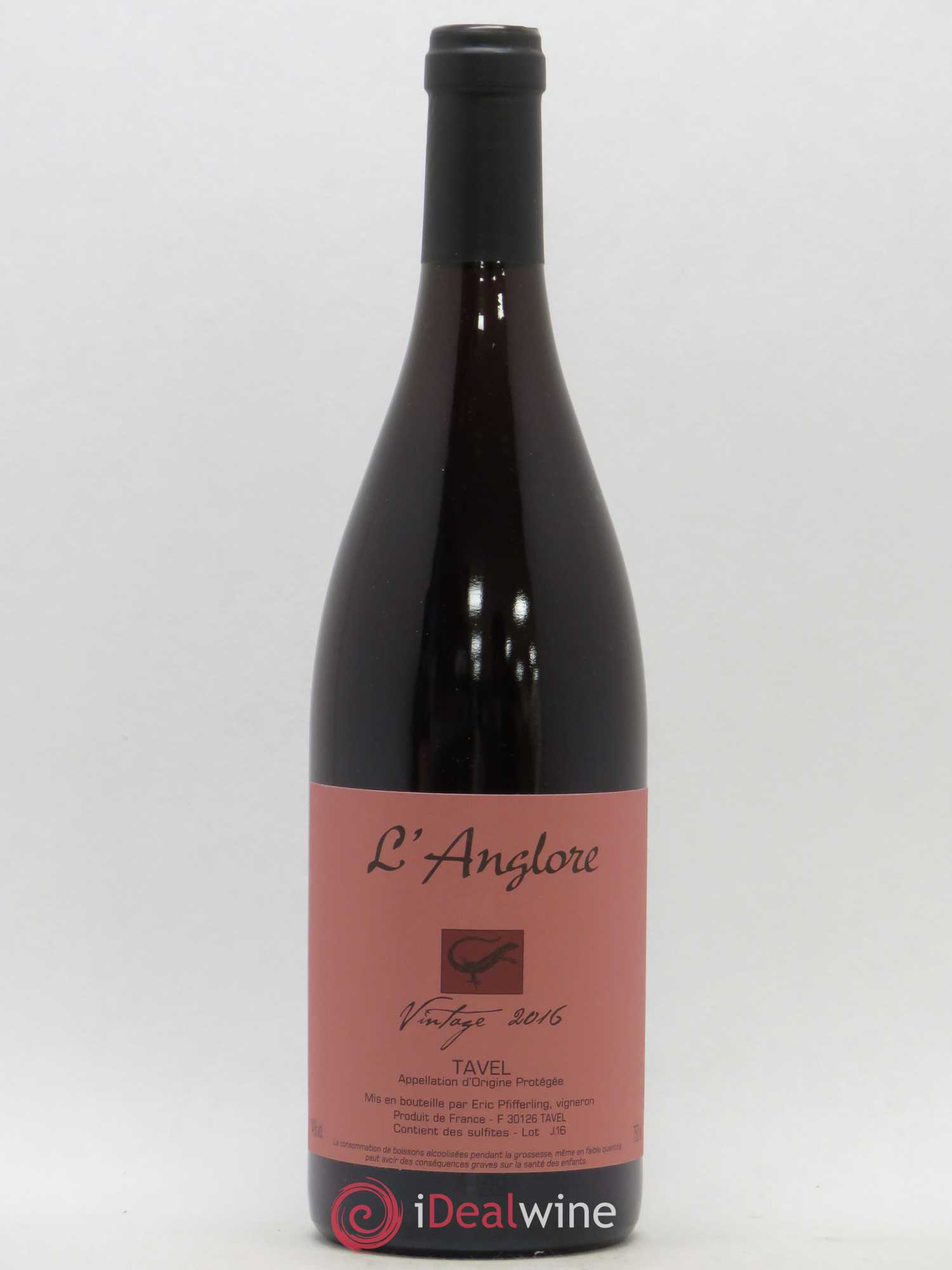 Tavel Vintage L'Anglore (senza prezzo di riserva) 2016 - Lotto di 1 bottiglia - 0
