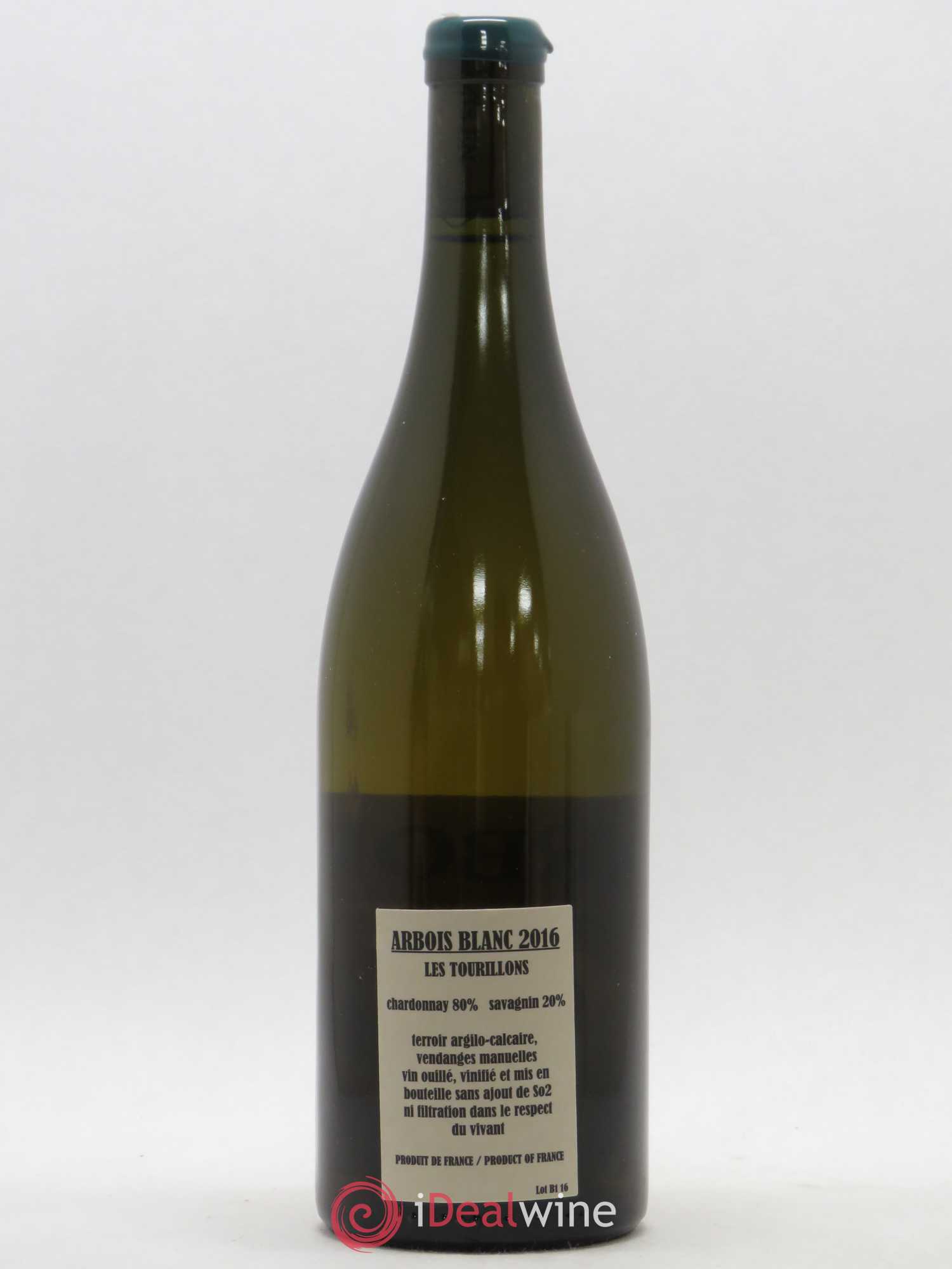Arbois Chardonnay Savagnin Les Tourillons Adeline Houillon & Renaud Bruyère 2016 - Lot de 1 bouteille - 1