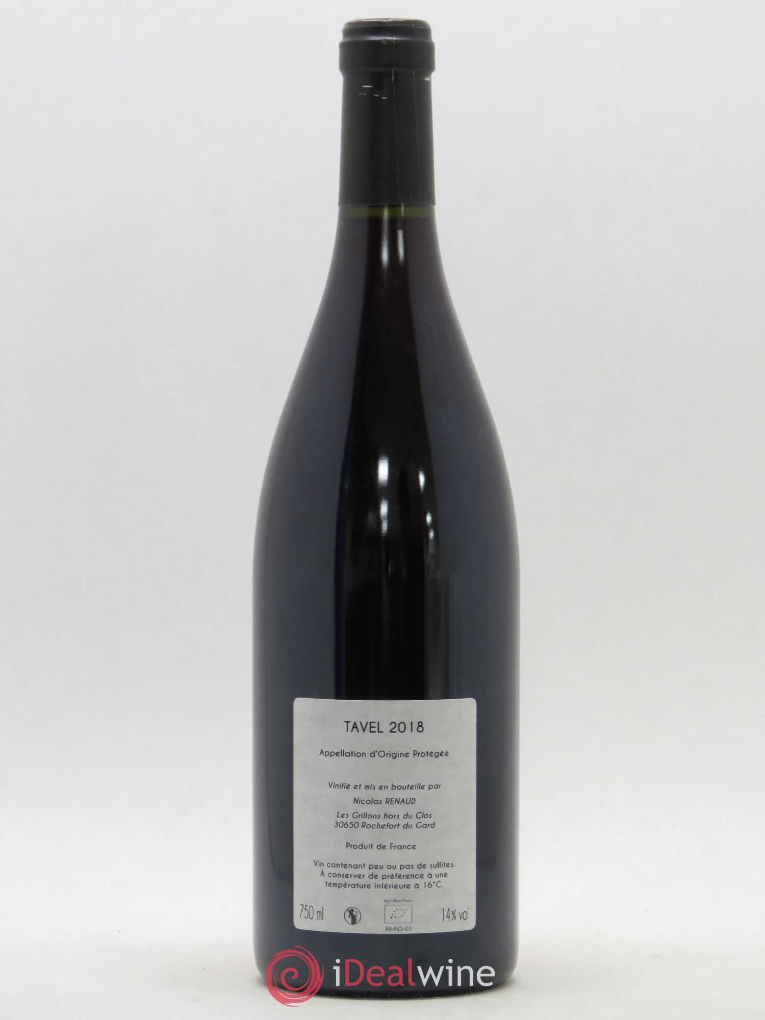 Tavel Clos des Grillons 2018 - Lot de 1 bouteille - 1