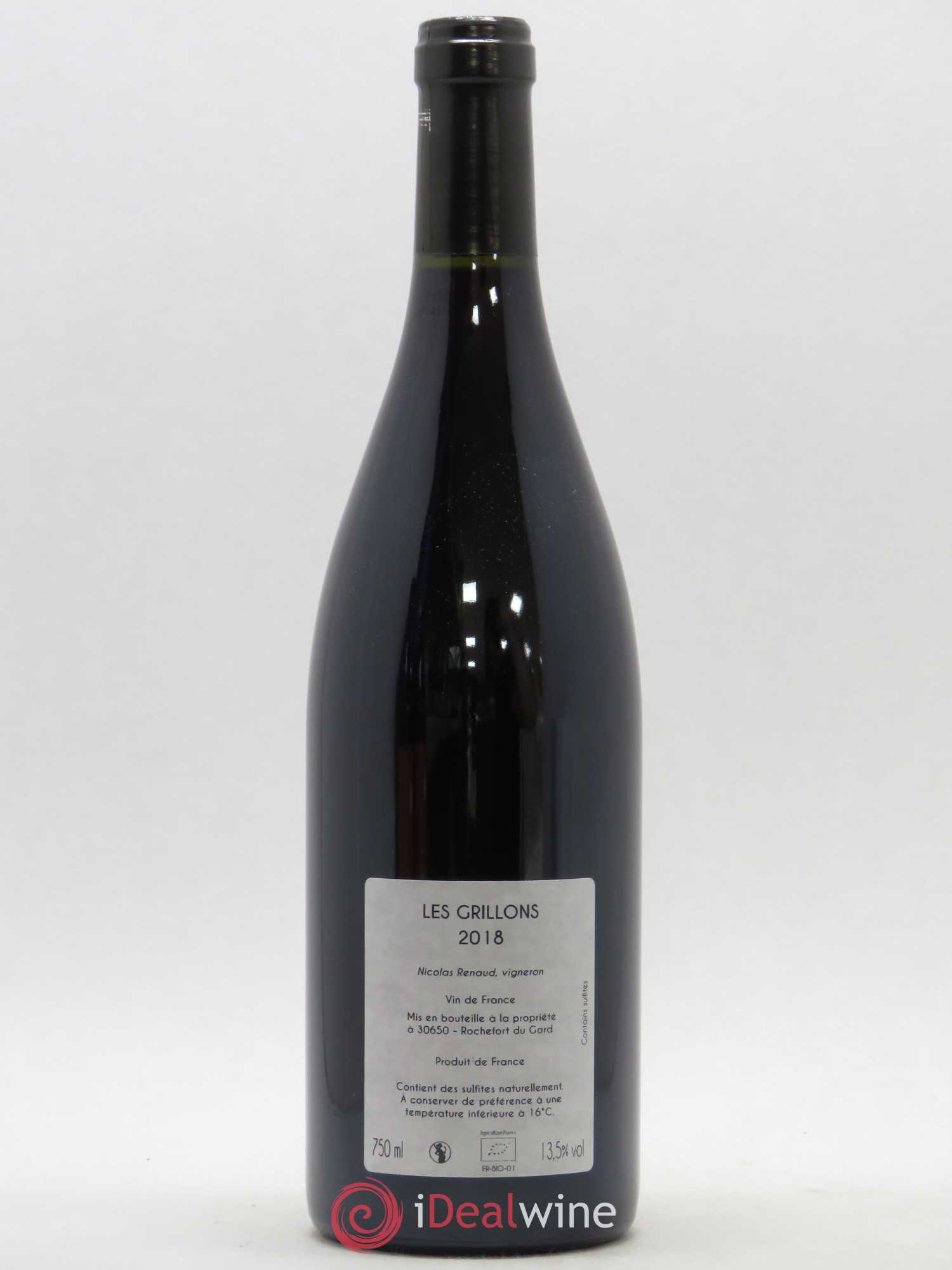 Vin de France Les Grillons Clos des Grillons 2018 - Posten von 1 Flasche - 1