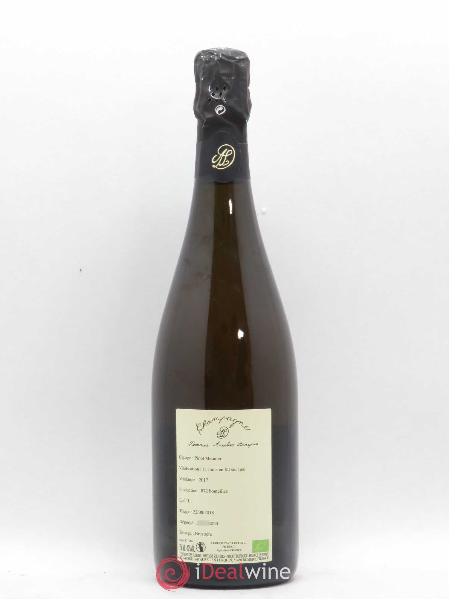 Champagne Champagne 100% Meunier Aurelien Lurquin 2017 - Posten von 1 Flasche - 1