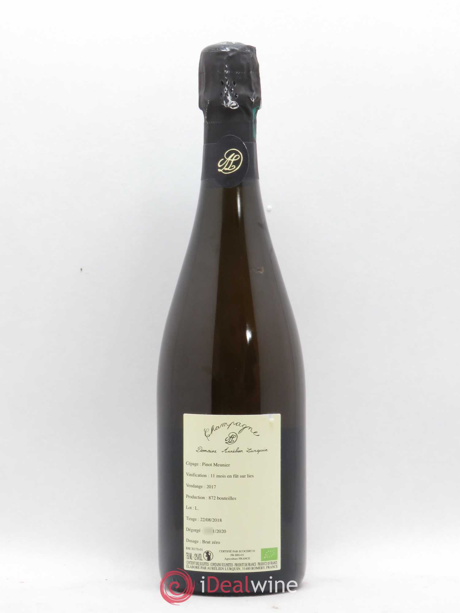 Champagne Champagne 100% Meunier Aurelien Lurquin 2017 - Posten von 1 Flasche - 1