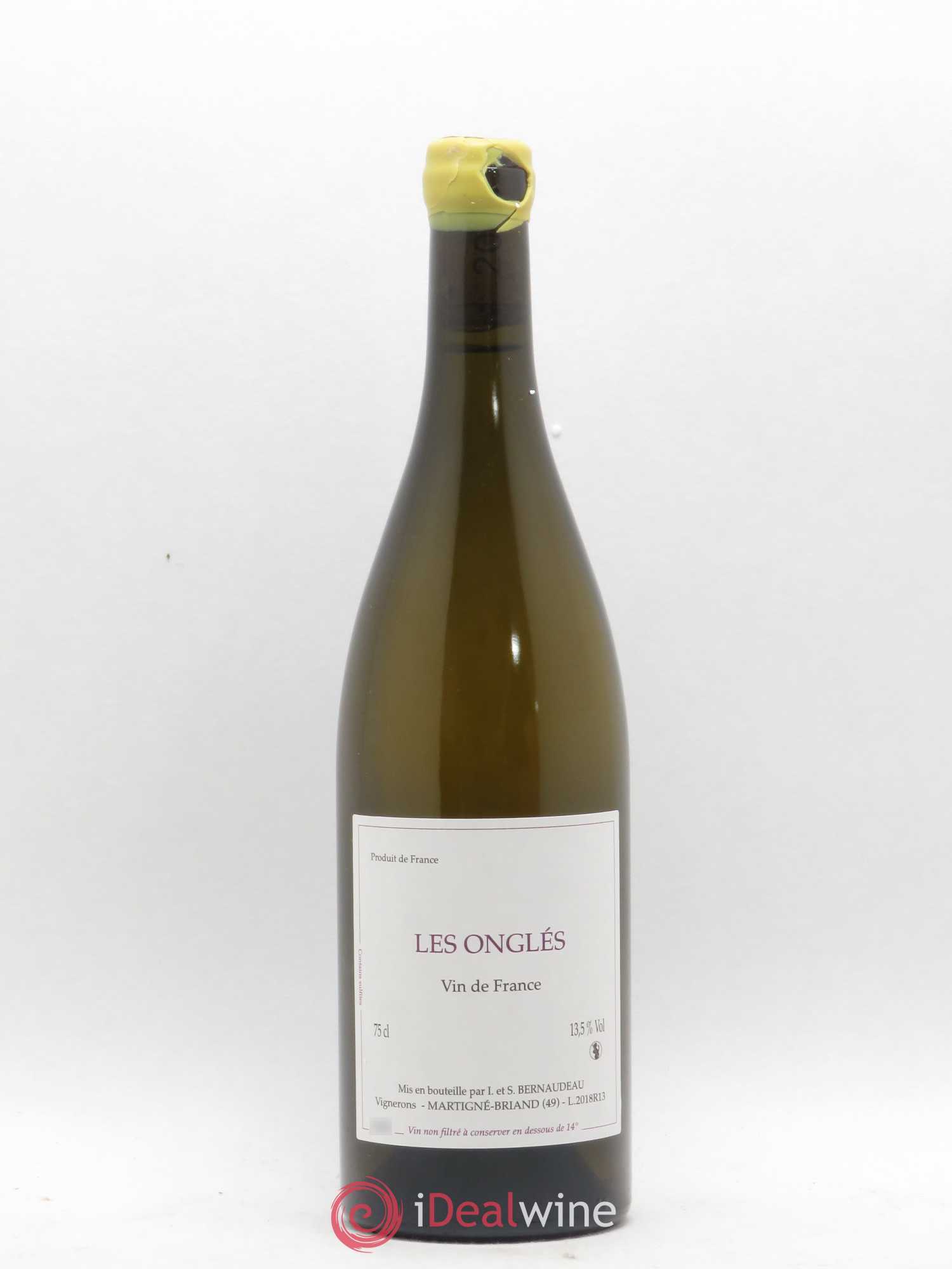 Vin de France Les Onglés Stéphane Bernaudeau 2018 - Lot de 1 bouteille - 0