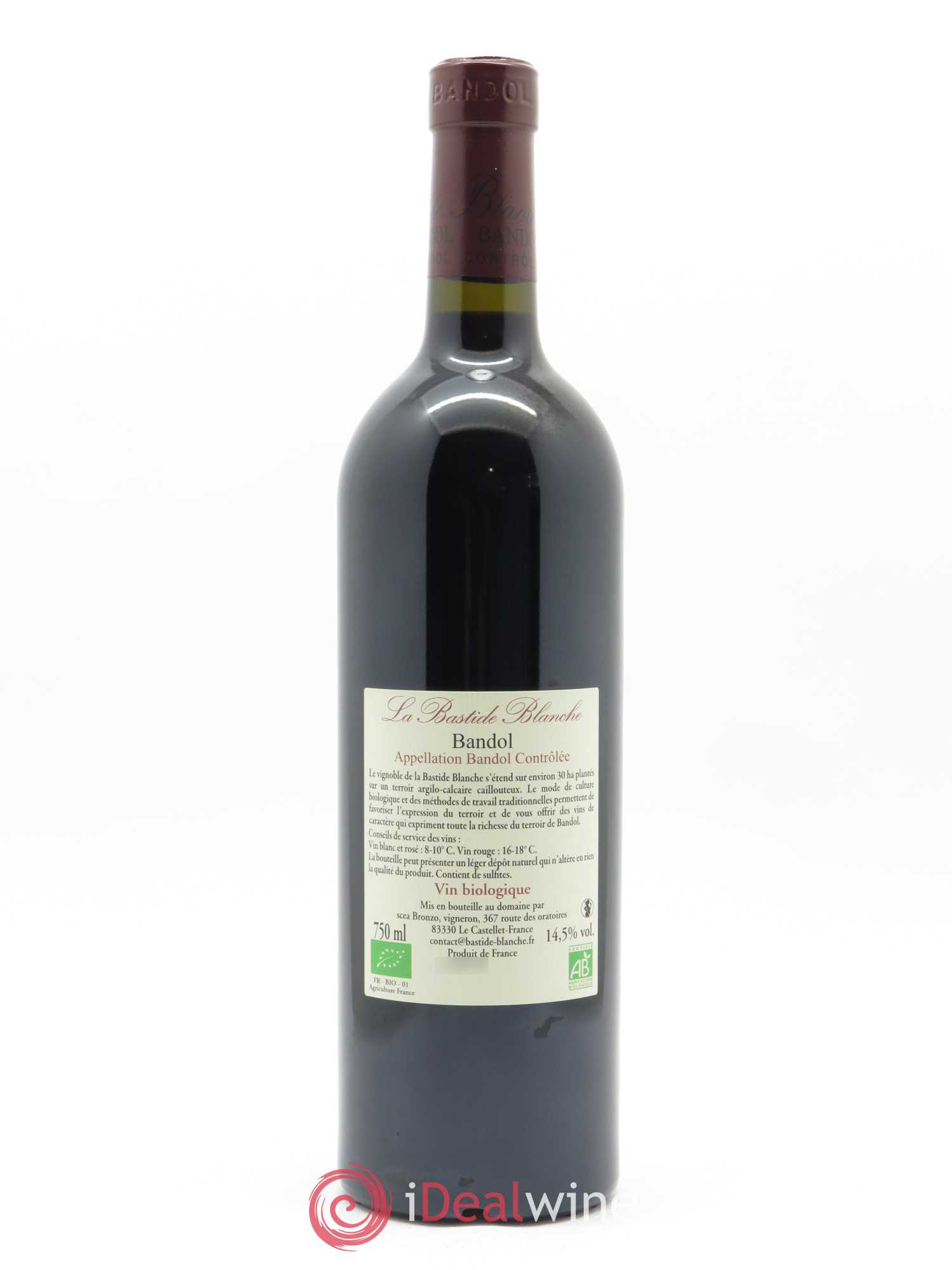 Bandol La Bastide Blanche  Famille Bronzo 2017 - Lot de 1 bouteille - 1
