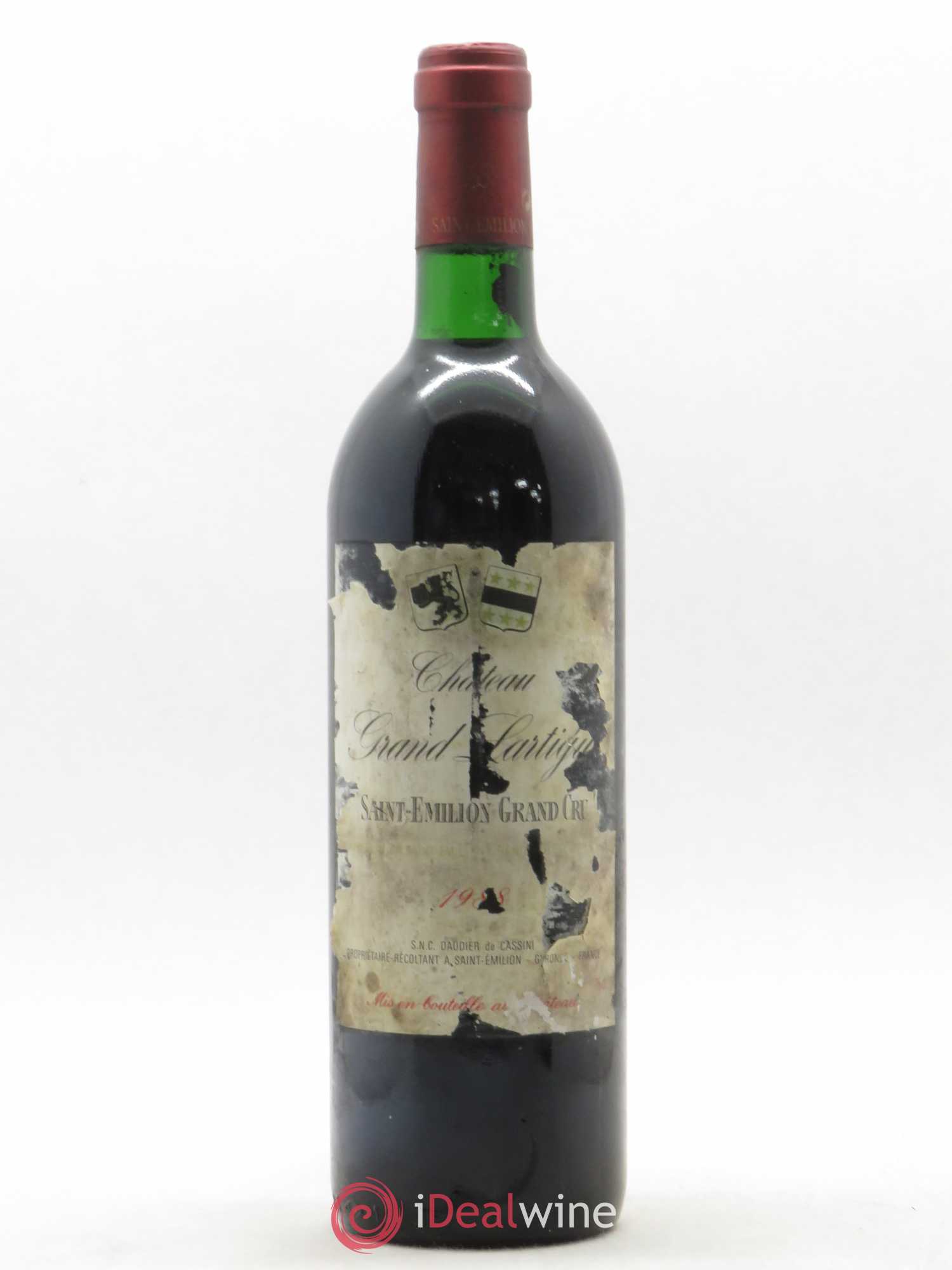 Saint-Émilion Château Grand Lartigue 1988 - Lot de 1 bouteille - 0