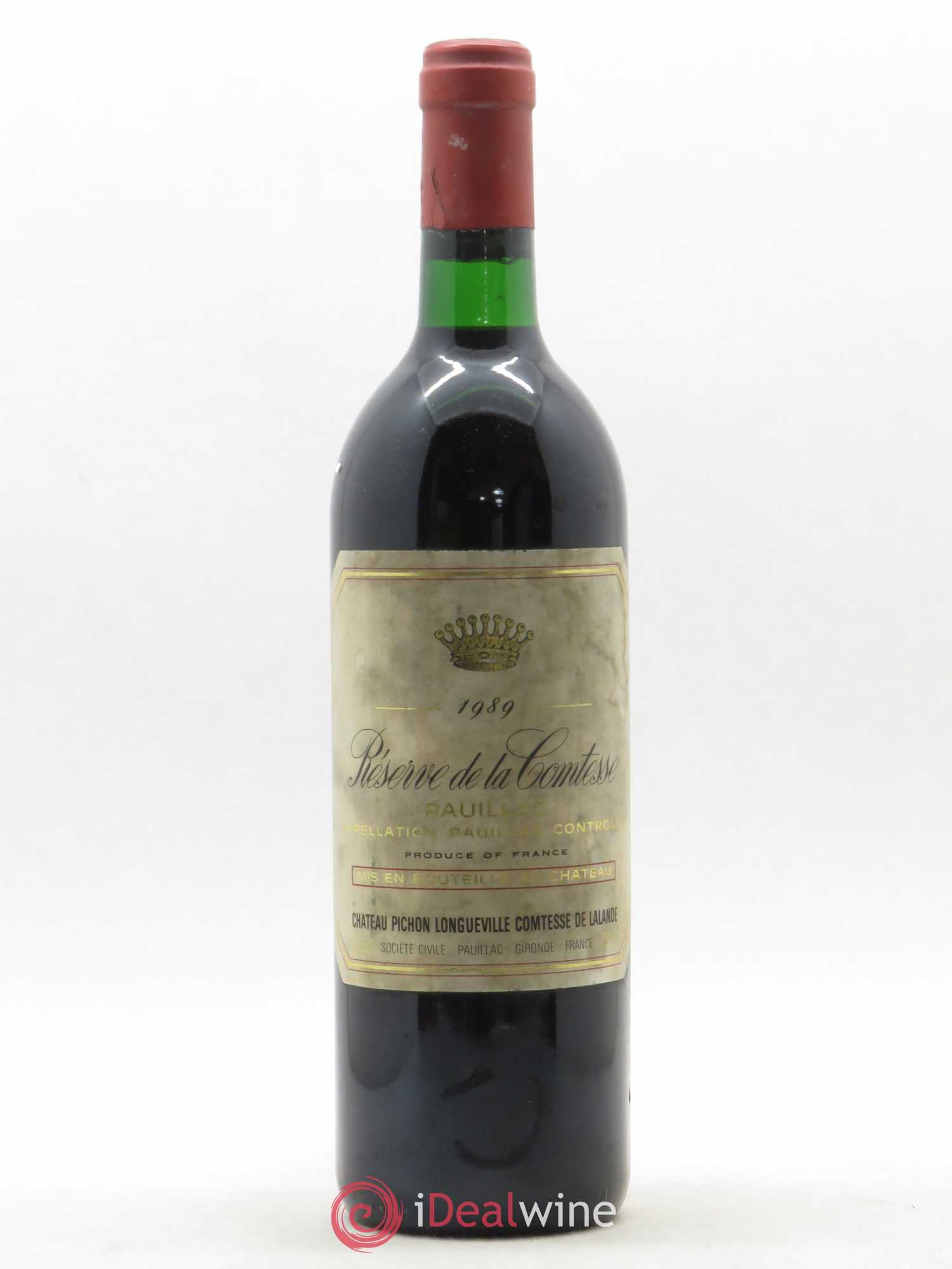 Réserve de la Comtesse Second Vin 1989 - Lot de 1 bouteille - 0