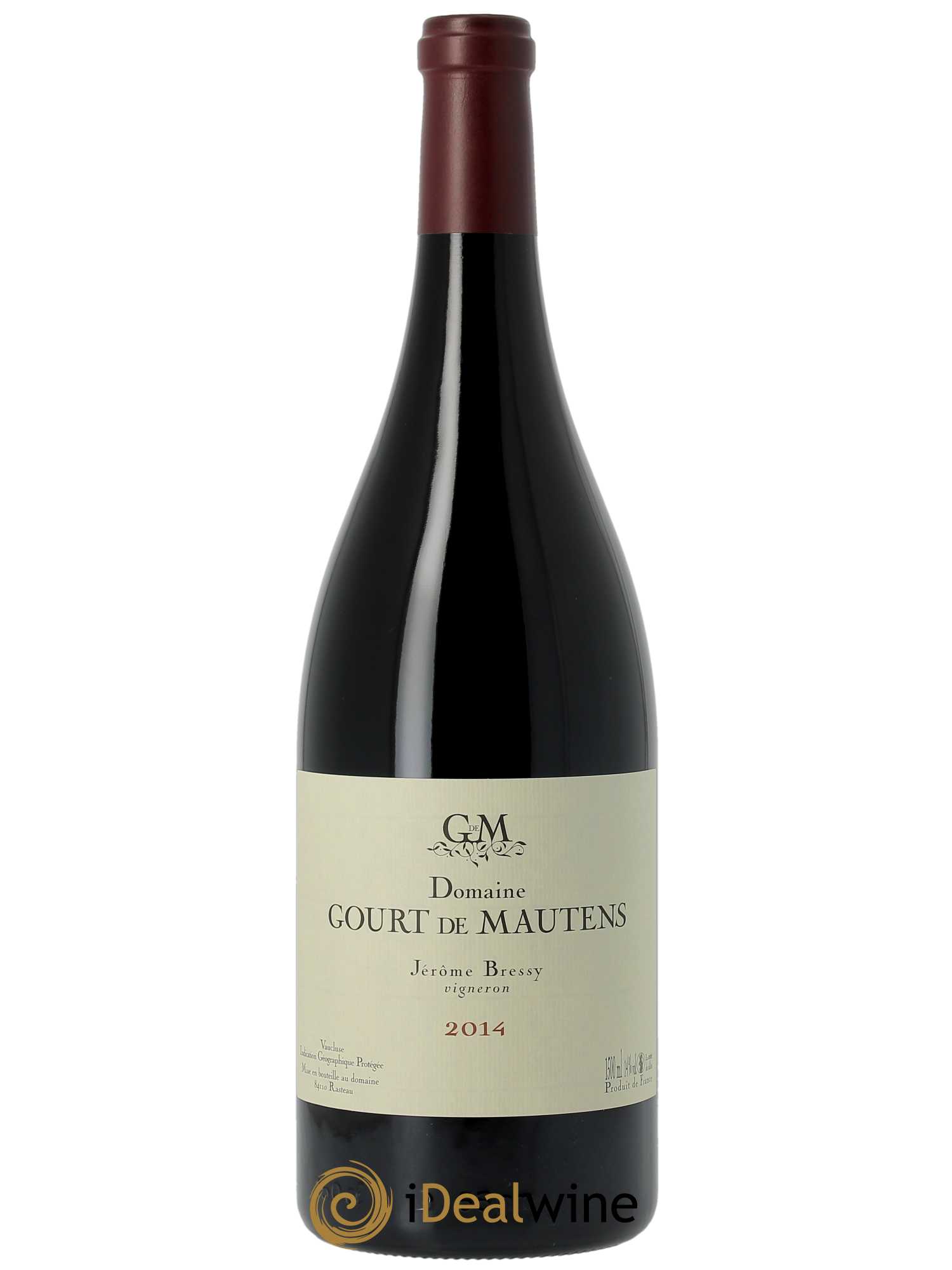IGP Vaucluse (Vin de Pays de Vaucluse) Domaine Gourt de Mautens - Jérôme Bressy 2014 - Lot de 1 magnum - 0