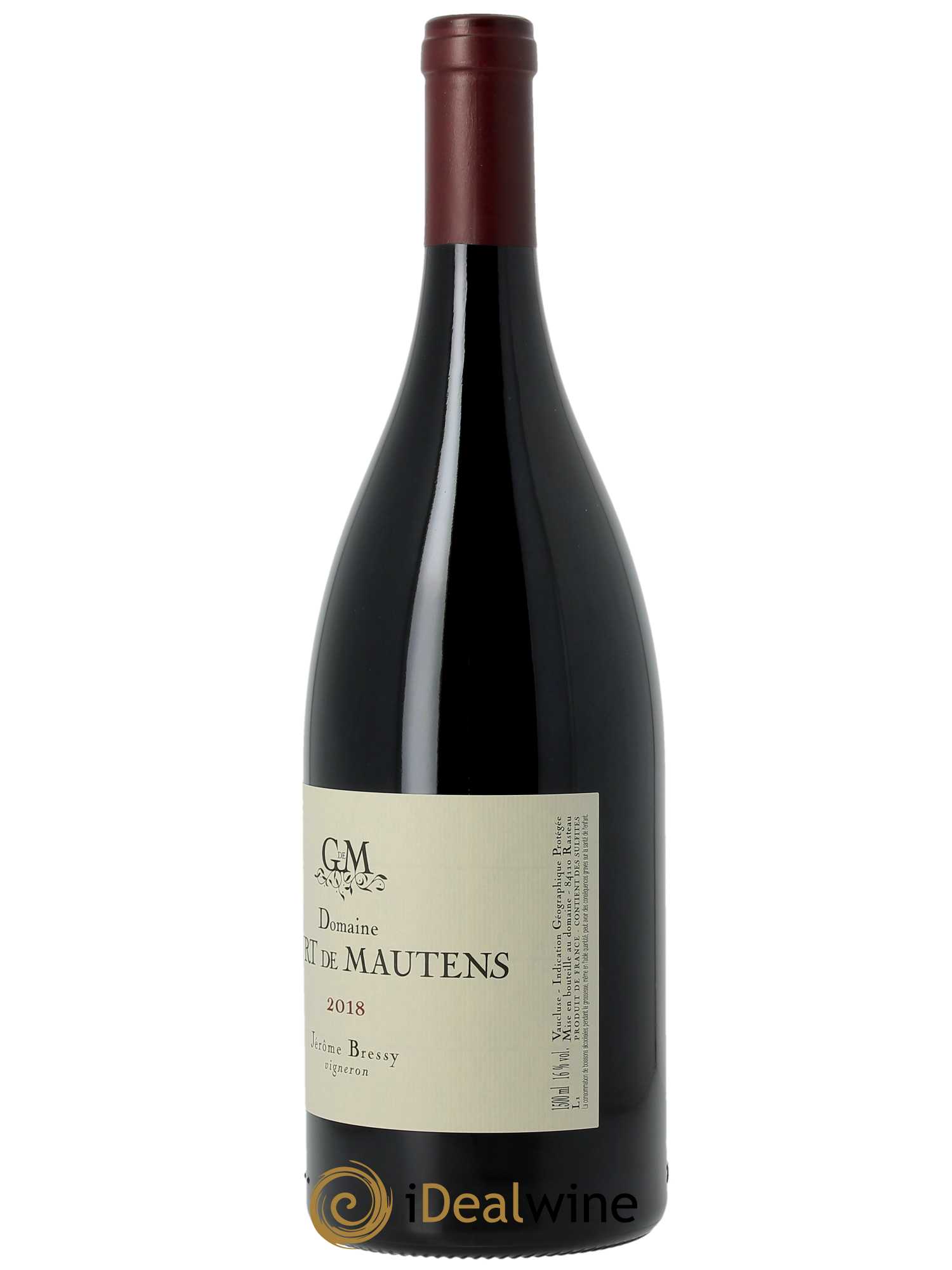 IGP Vaucluse (Vin de Pays de Vaucluse) Domaine Gourt de Mautens - Jérôme Bressy 2018 - Lot de 1 magnum - 1