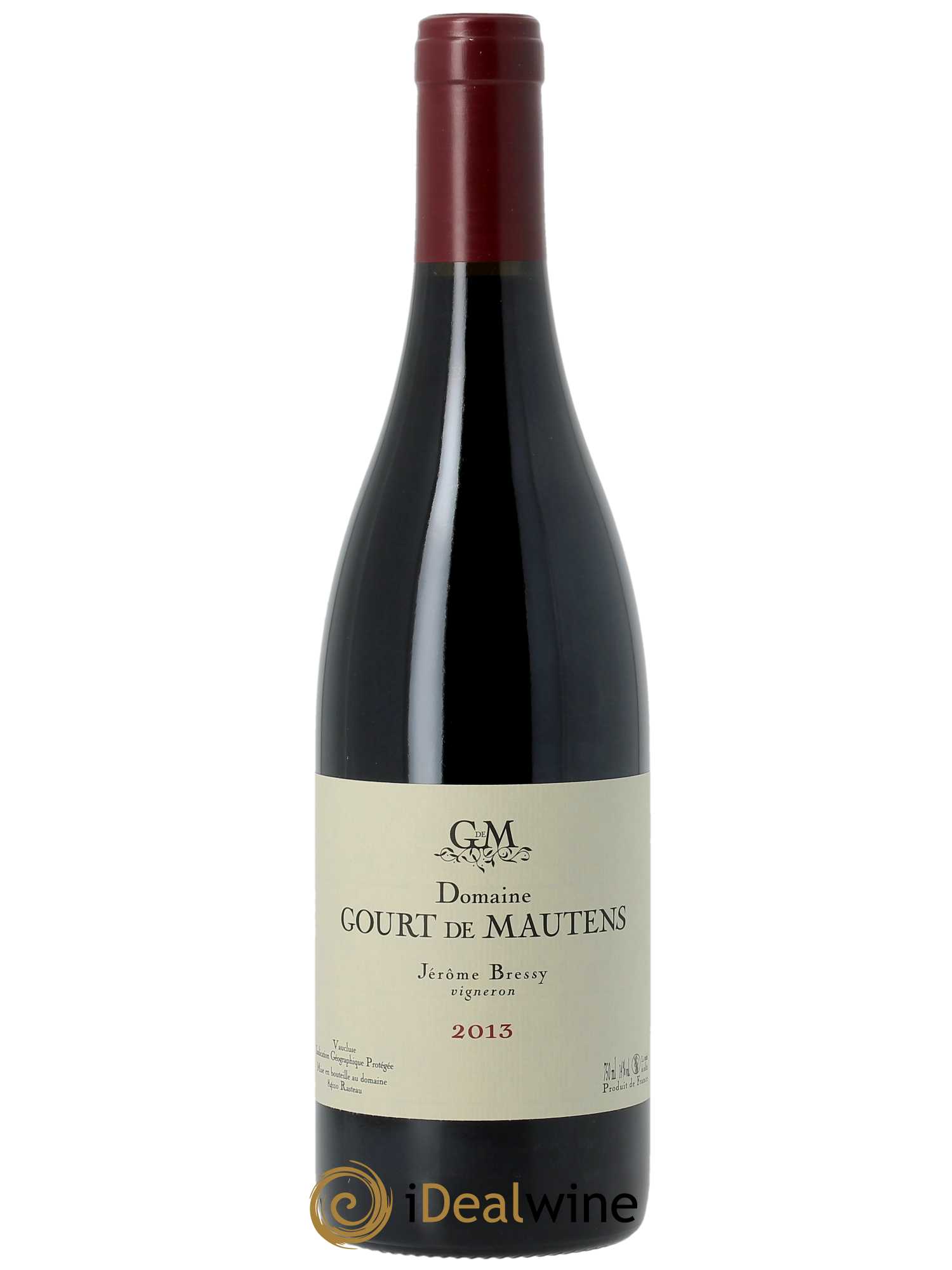 IGP Vaucluse (Vin de Pays de Vaucluse) Domaine Gourt de Mautens - Jérôme Bressy 2013 - Lot de 1 bouteille - 0