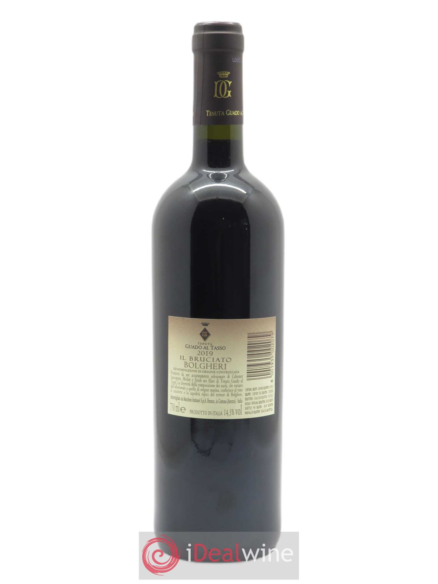 Bolgheri DOC Il Bruciato Tenuta Guado al Tasso - Marchesi Antinori 2019 - Lot de 1 bouteille - 1