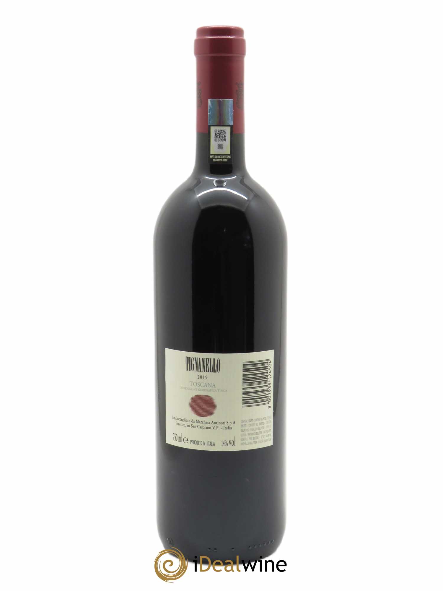 Toscana IGT Tignanello Tenuta Tignanello - Marchesi Antinori 2019 - Lot de 1 bouteille - 1