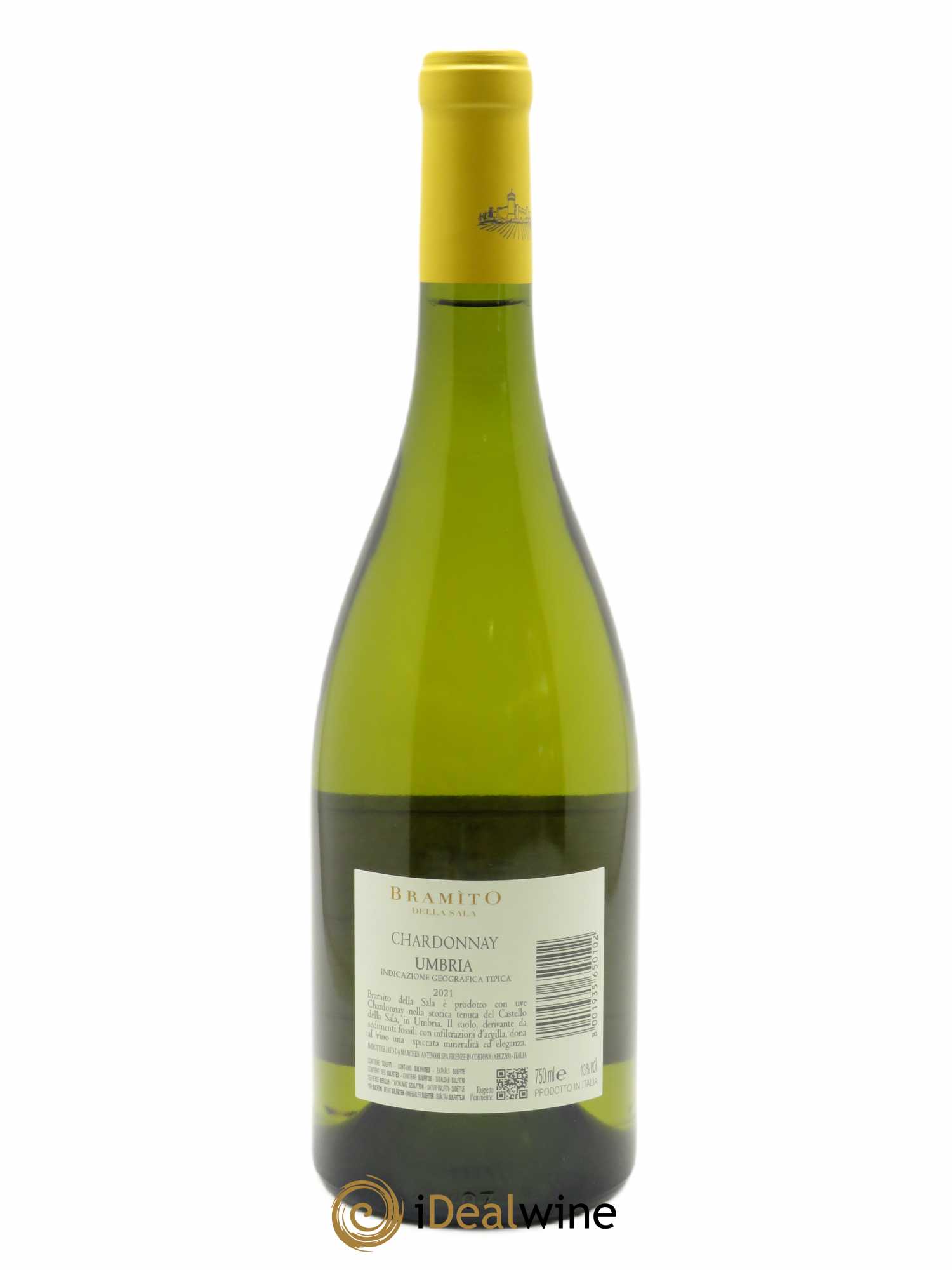 Umbria IGT Bramito della Sala Chardonnay Marchesi Antinori 2021 - Lot de 1 bouteille - 1