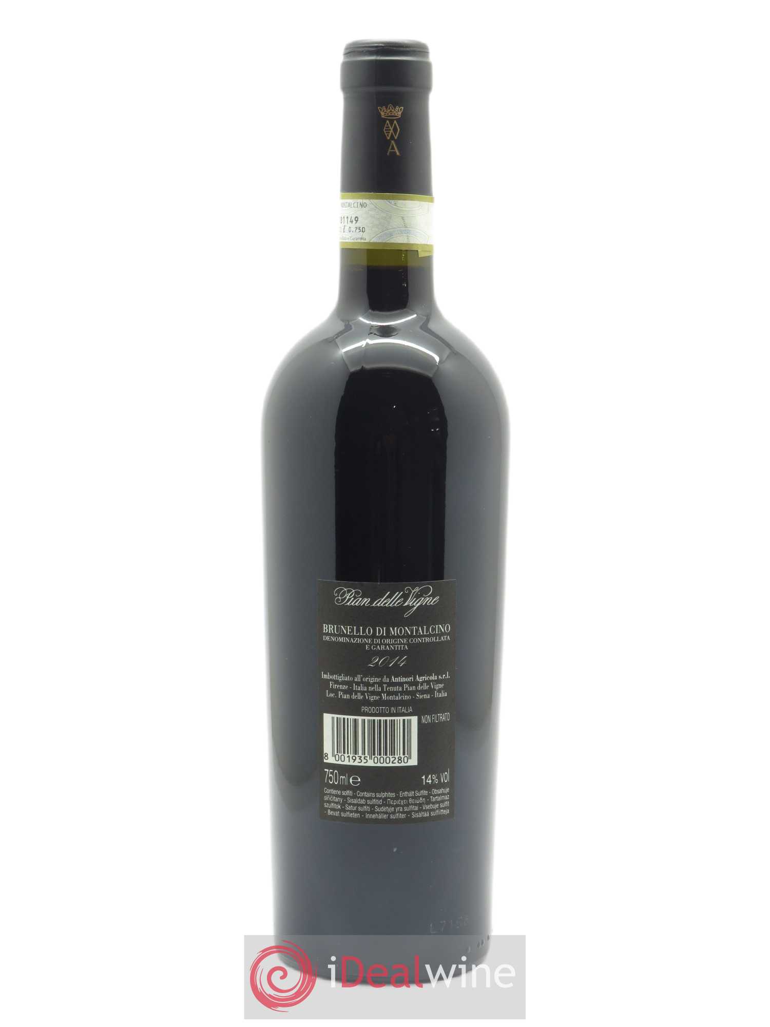 Brunello di Montalcino DOCG Pian delle Vigne - Marchesi Antinori 2014 - Lot de 1 bouteille - 1