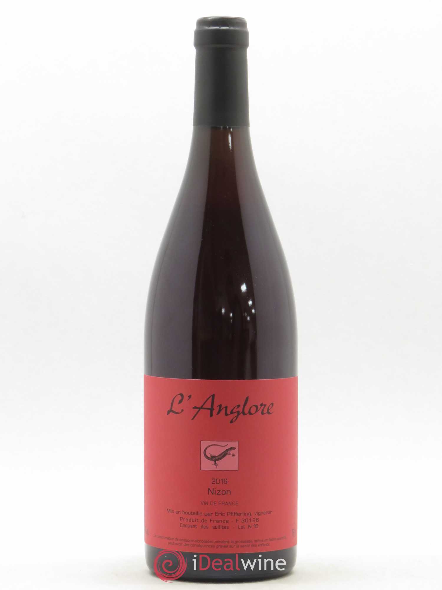 Vin de France Nizon L'Anglore 2016 - Lot de 1 bouteille - 0