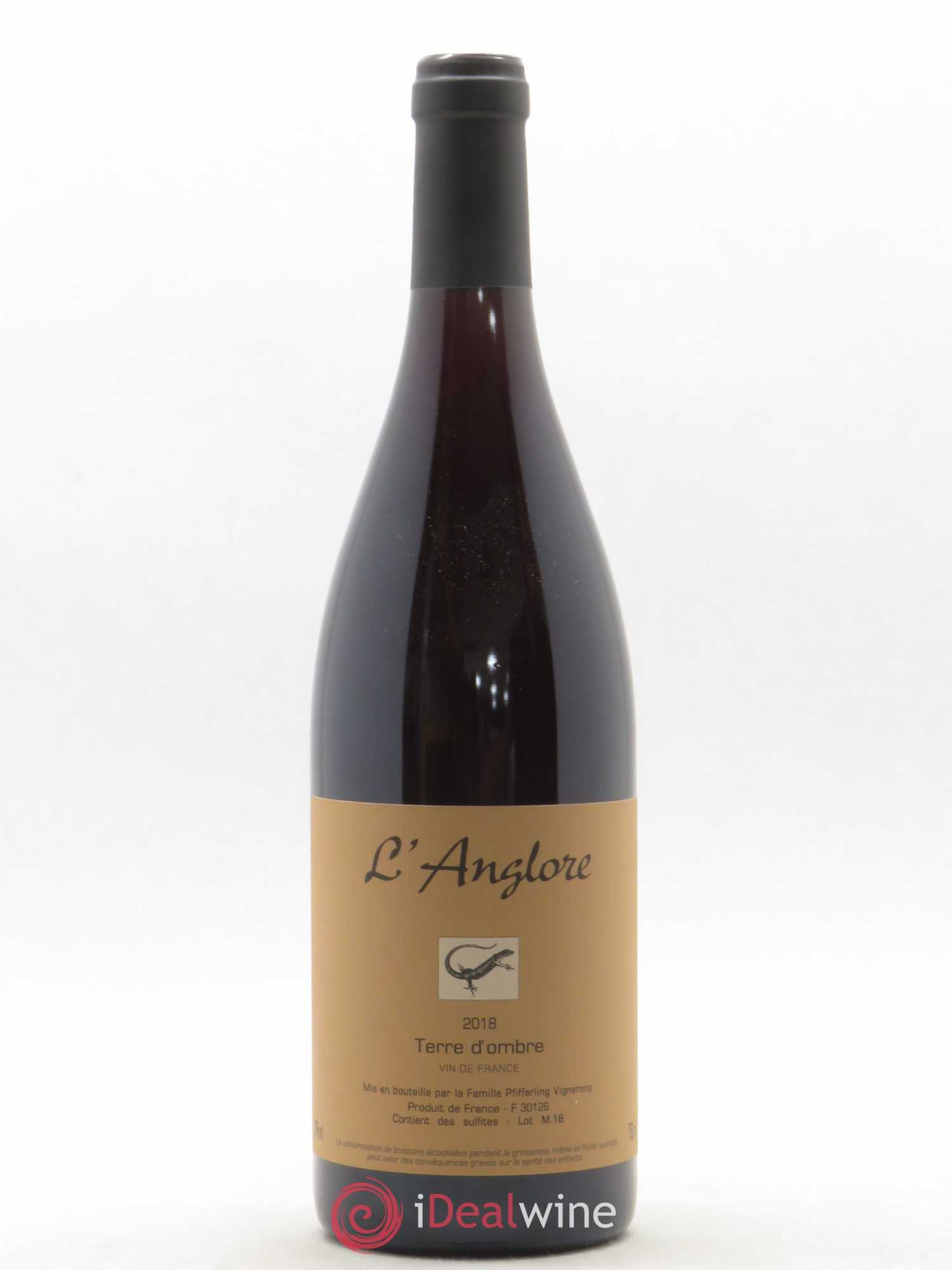 Vin de France Terre d'Ombre L'Anglore 2018 - Lot de 1 bouteille - 0