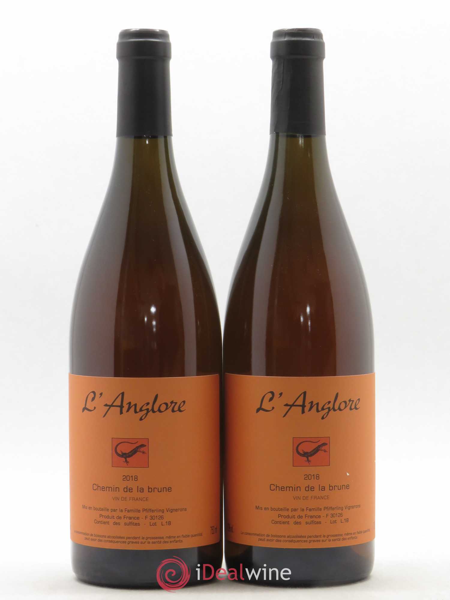 Vin de France Chemin de la brune L'Anglore 2018 - Lot de 2 bouteilles - 0