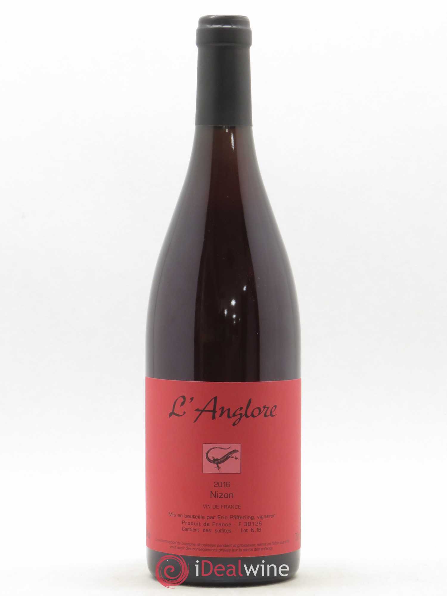 Vin de France Nizon L'Anglore 2016 - Lot de 1 bouteille - 0