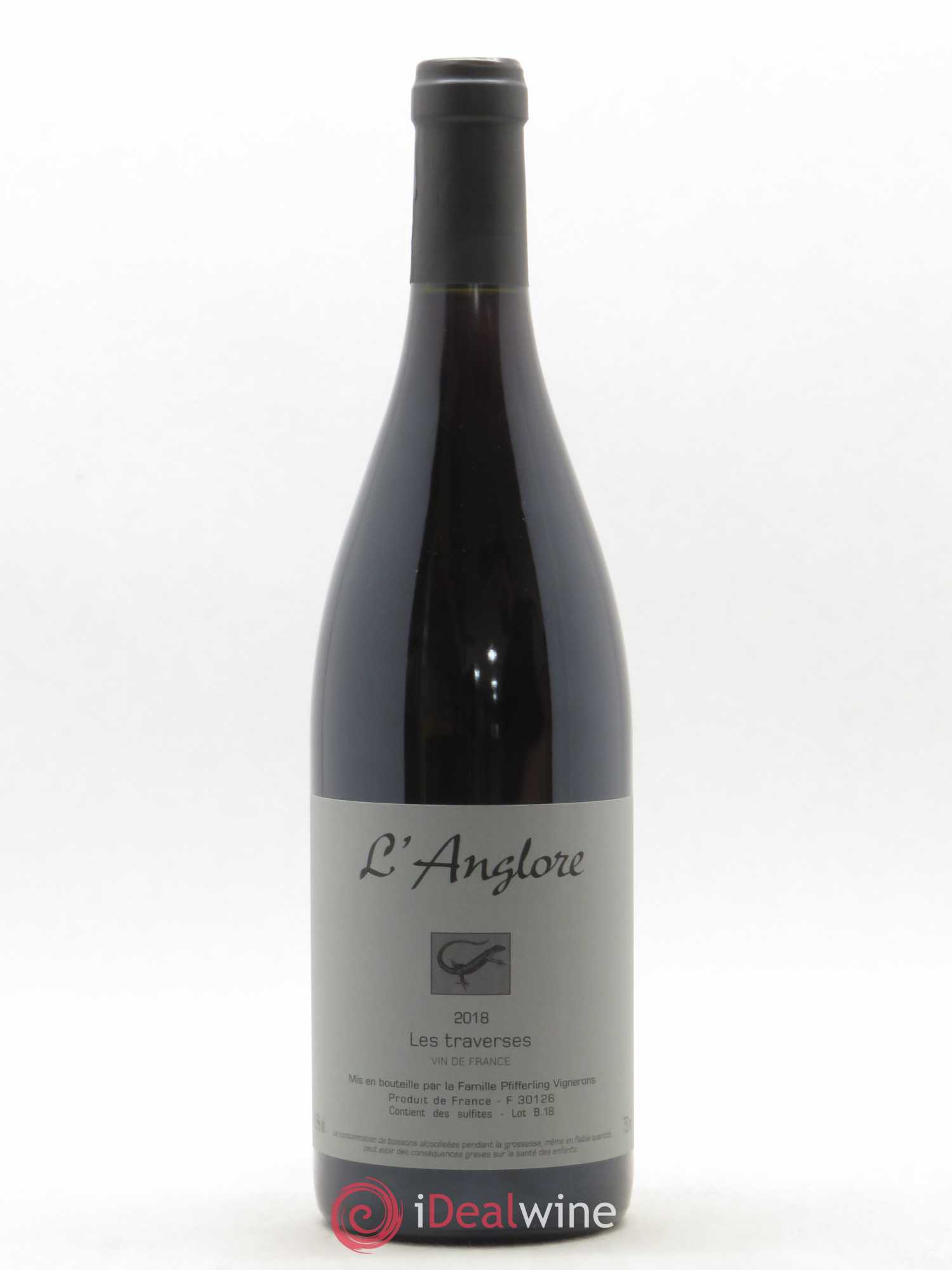 Vin de France Les Traverses L'Anglore 2018 - Lot de 1 bouteille - 0