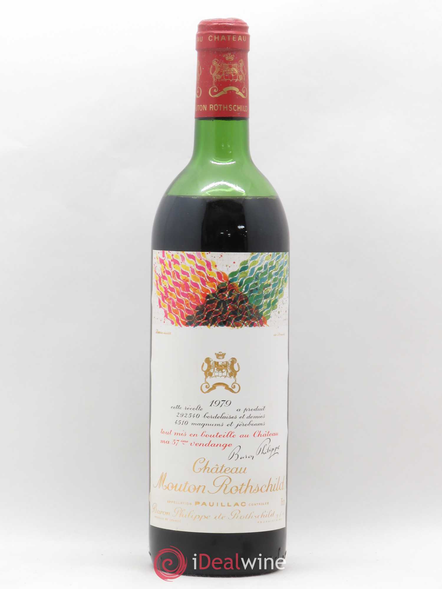 Château Mouton Rothschild 1er Grand Cru Classé 1979 - Lot de 1 bouteille - 0