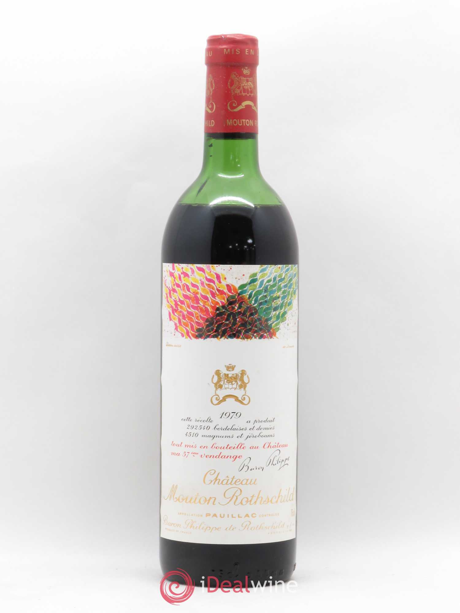 Château Mouton Rothschild 1er Grand Cru Classé 1979 - Lot de 1 bouteille - 0