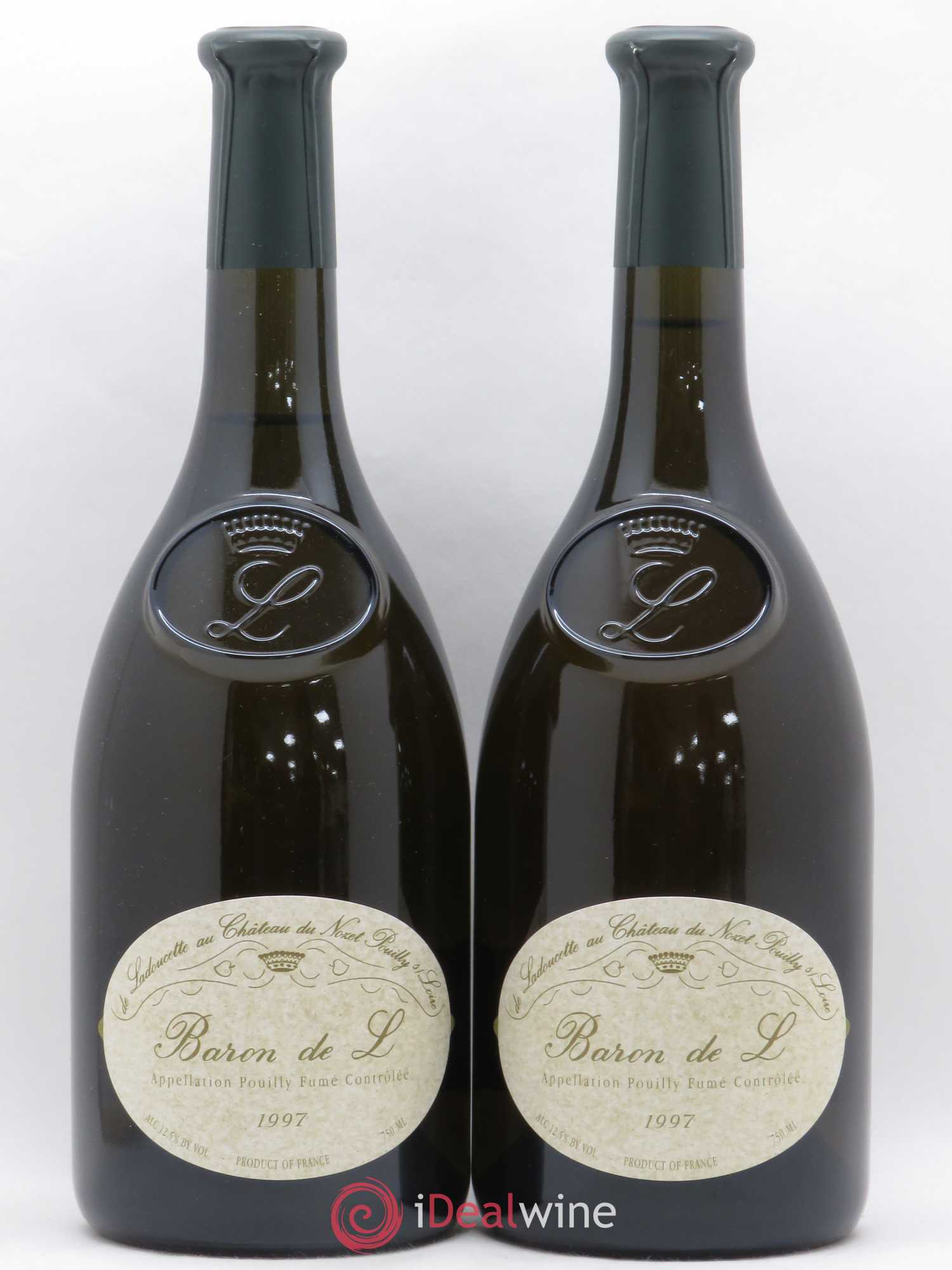 Pouilly-Fumé Baron de L Patrick de Ladoucette 1997 - Lot de 2 bouteilles - 0