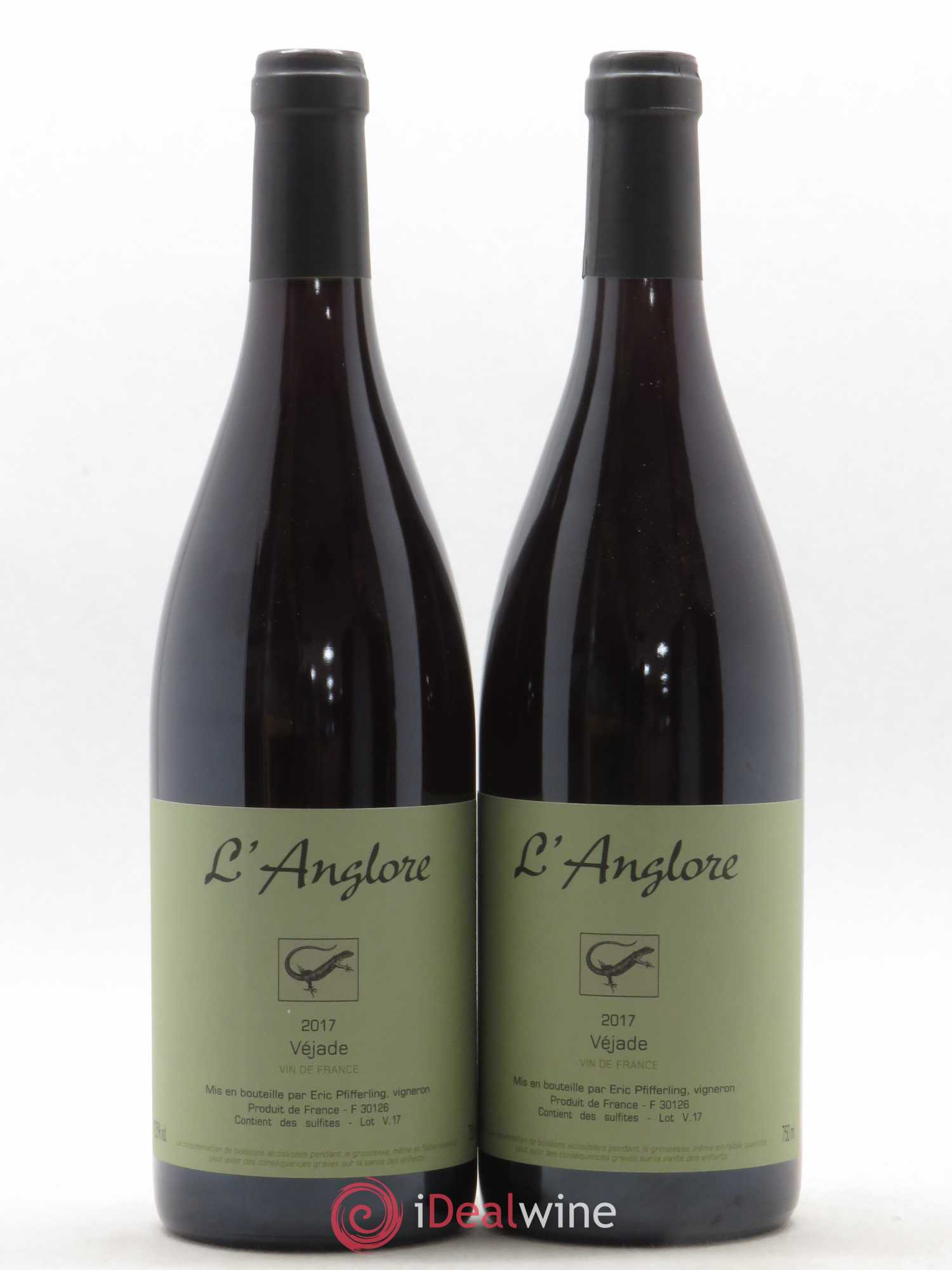 Vin de France Véjade L'Anglore 2017 - Lot de 2 bouteilles - 0