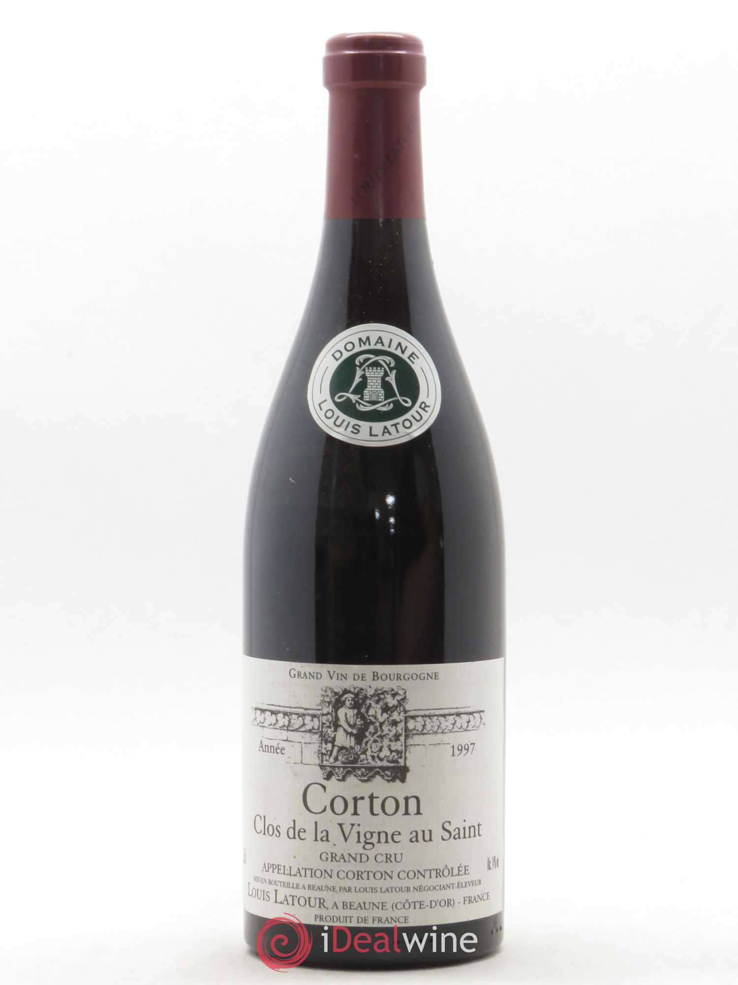 Corton Grand Cru Clos de la vigne au Saint Louis Latour 1997 - Lot de 1 bouteille - 0