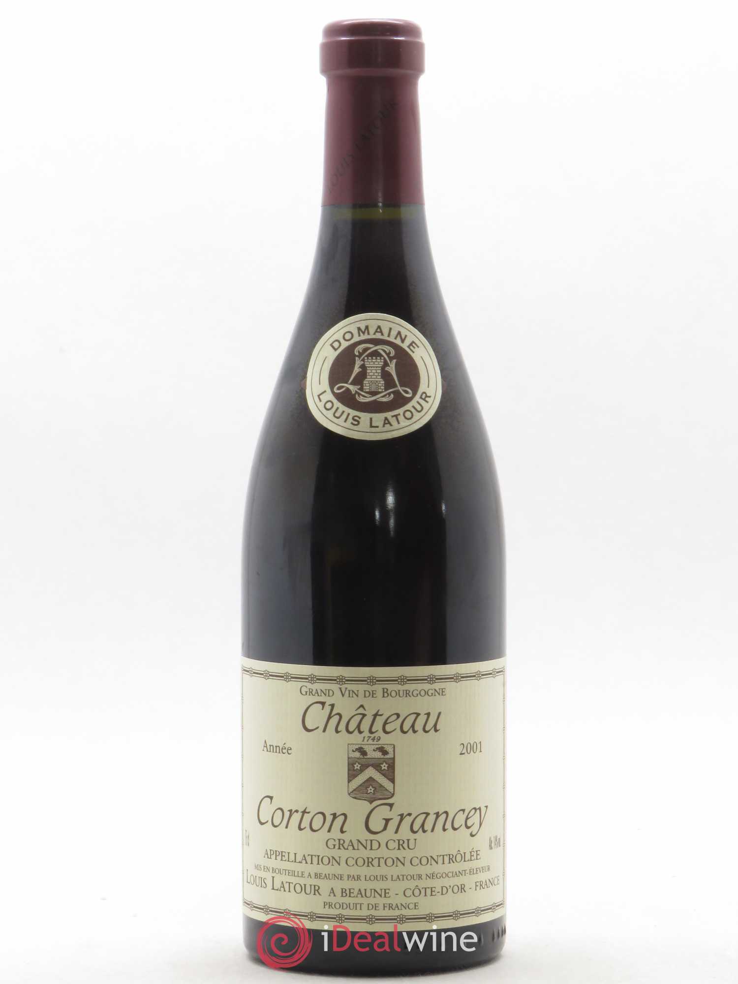 Corton Grand Cru Château Corton Grancey Louis Latour 2001 - Lot de 1 bouteille - 0