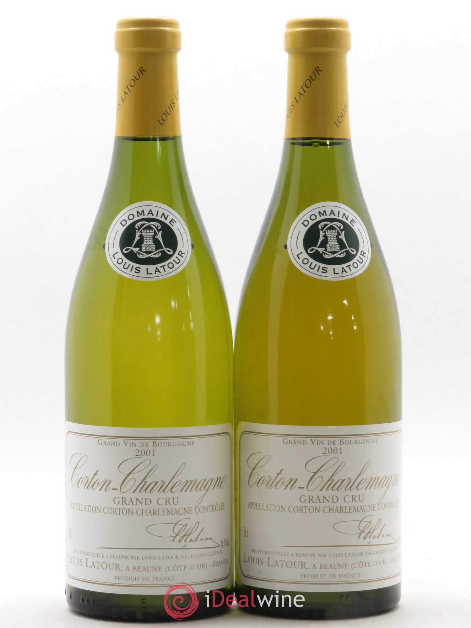 Corton-Charlemagne Grand Cru Louis Latour 2001 - Lot de 2 bouteilles - 0