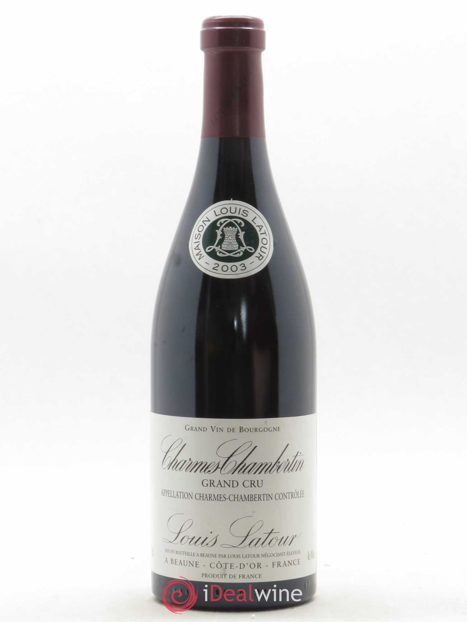 Charmes-Chambertin Grand Cru Louis Latour 2003 - Lot de 1 bouteille - 0