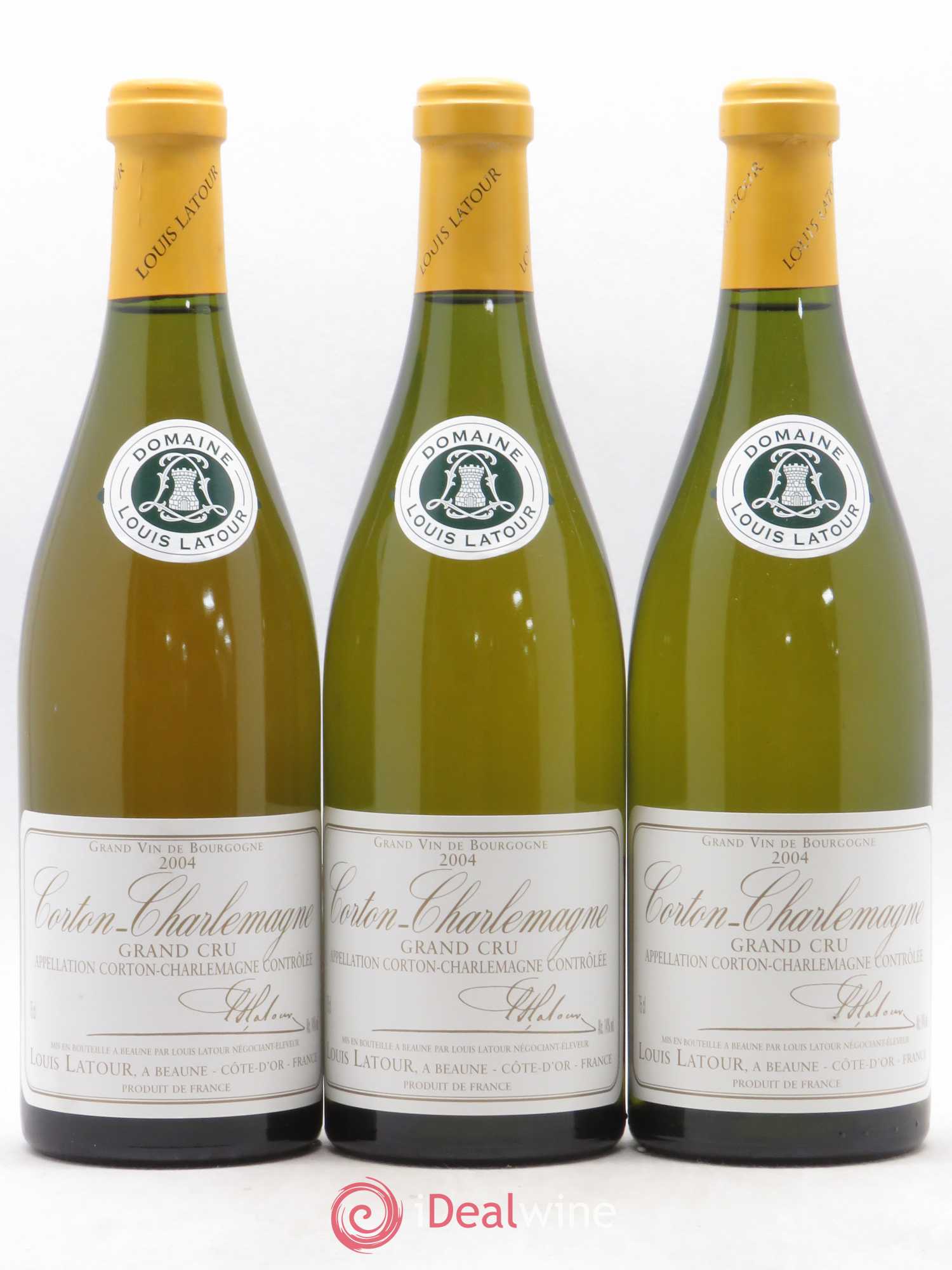 Corton-Charlemagne Grand Cru Louis Latour 2004 - Lot de 3 bouteilles - 0