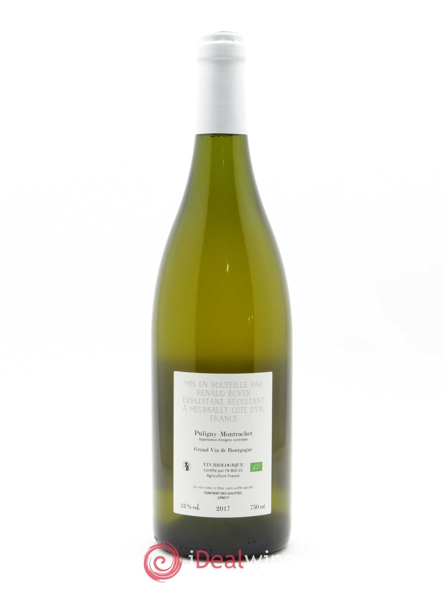 Puligny-Montrachet Les Reuchaux Renaud Boyer 2017 - Lot de 1 bouteille - 1