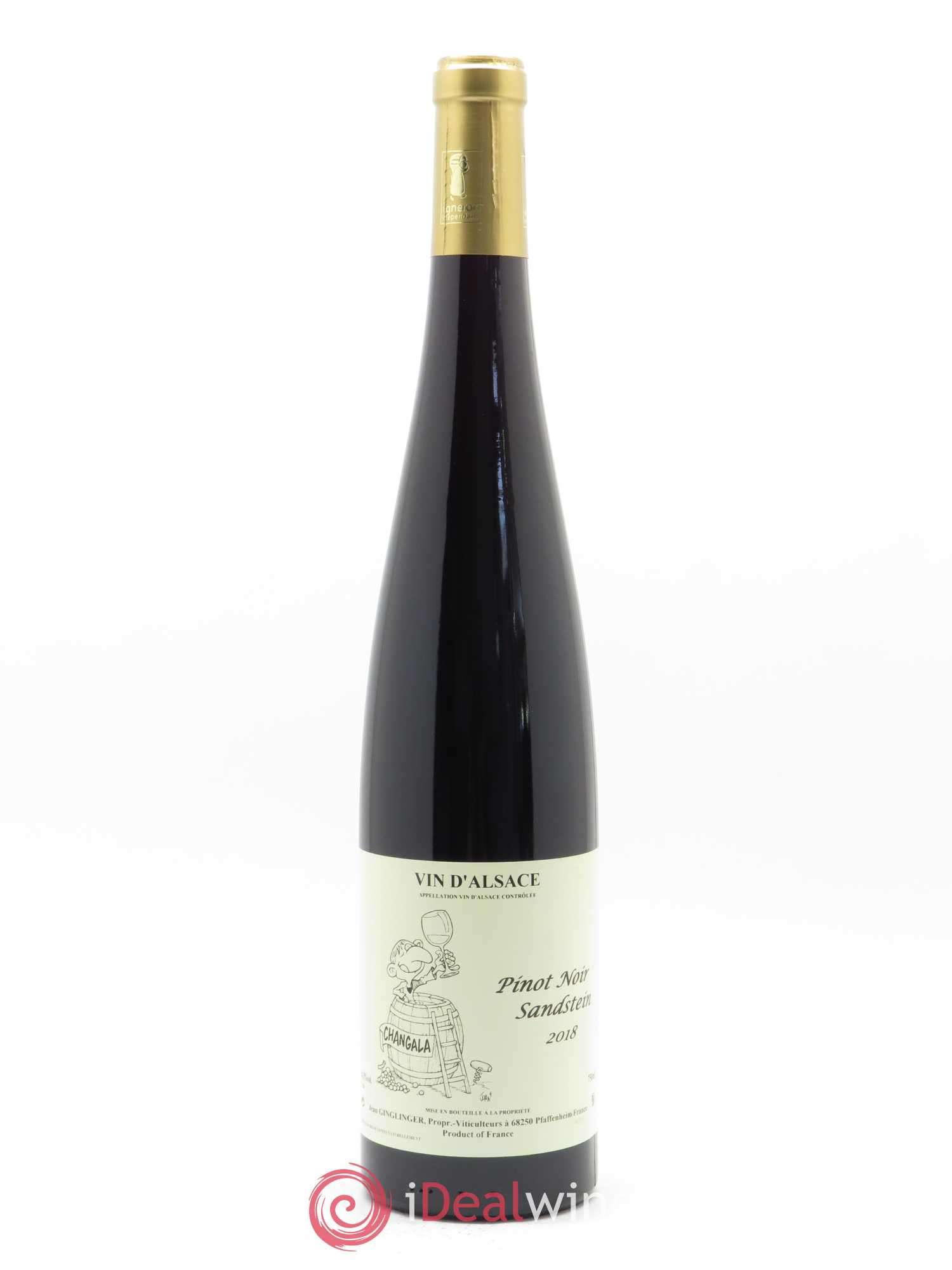 Pinot Noir Sandstein Ginglinger 2018 - Lot de 1 bouteille - 0