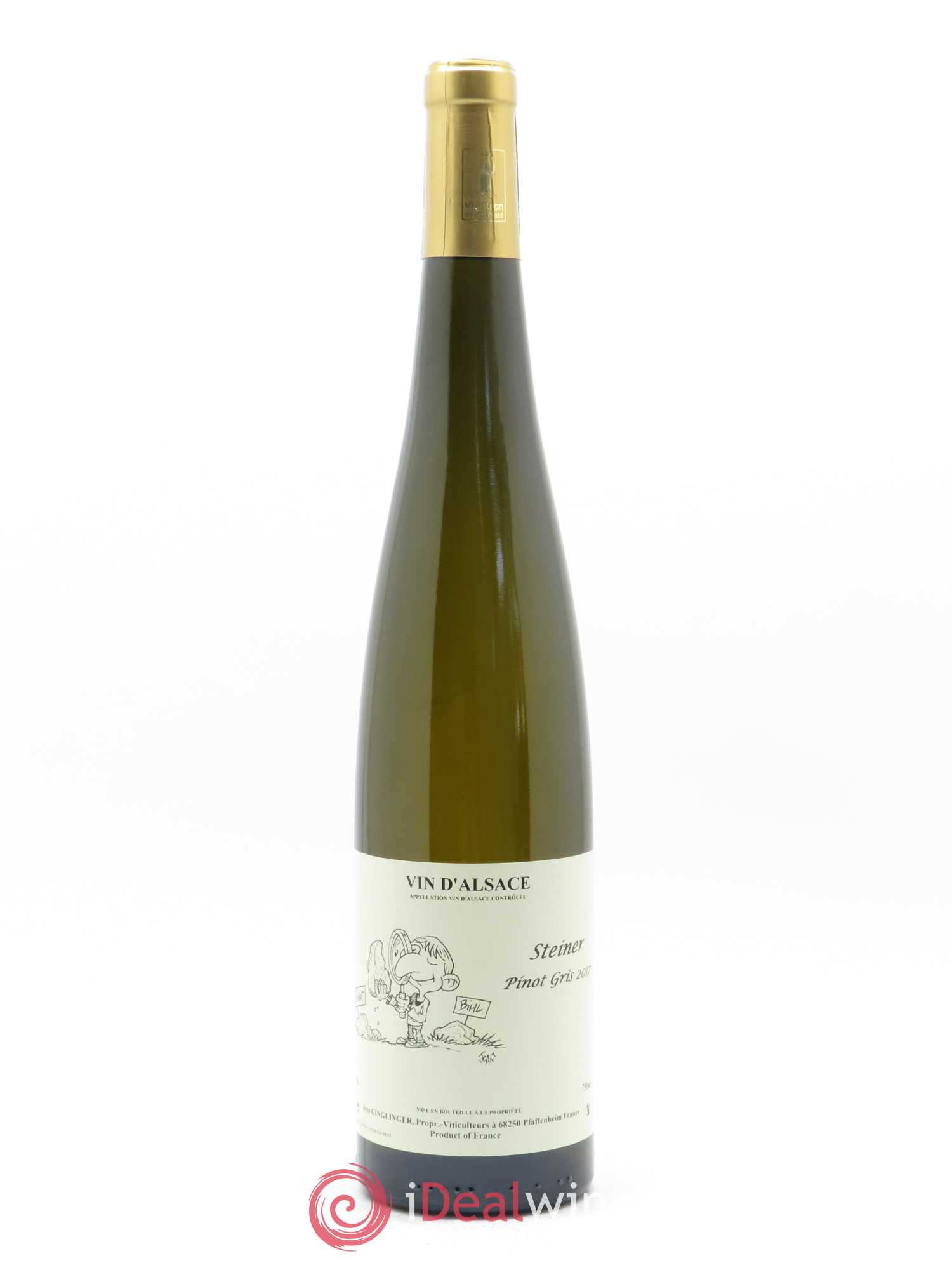 Pinot Gris (Tokay) Steiner Ginglinger 2017 - Lot de 1 bouteille - 0