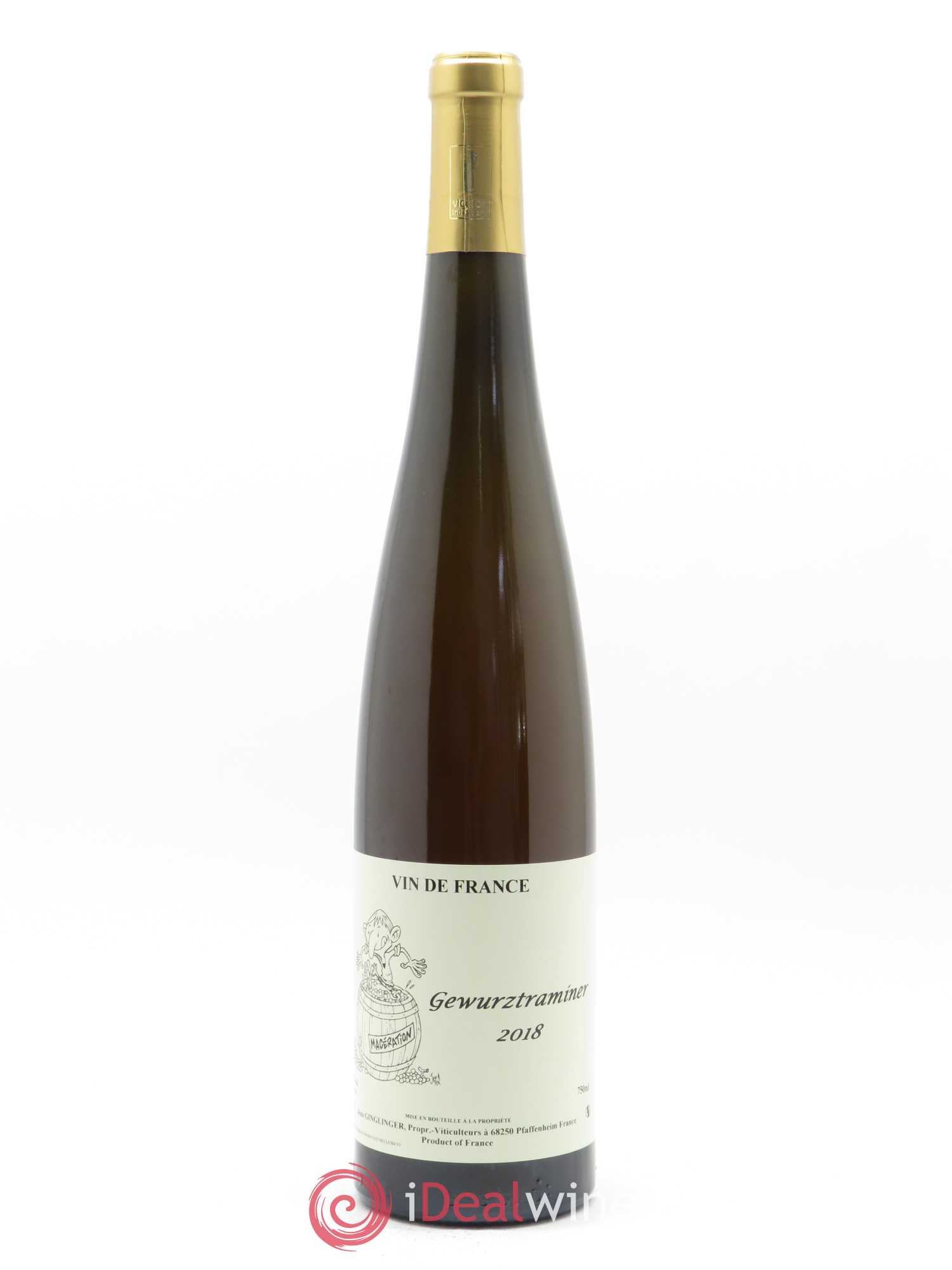 Gewurztraminer Macération Ginglinger 2018 - Posten von 1 Flasche - 0
