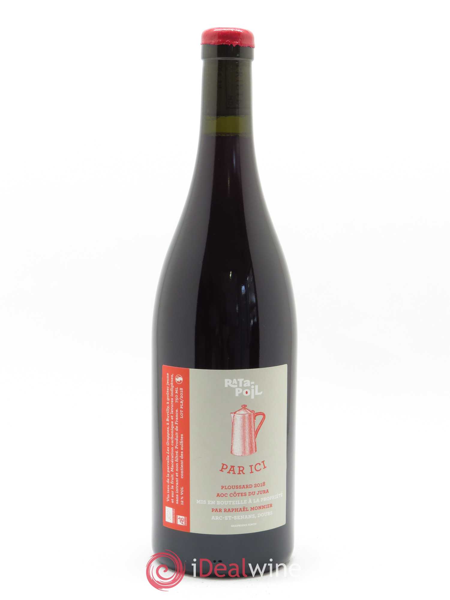 Côtes du Jura Par Ici Poulsard Ratapoil 2018 - Lot de 1 bouteille - 0