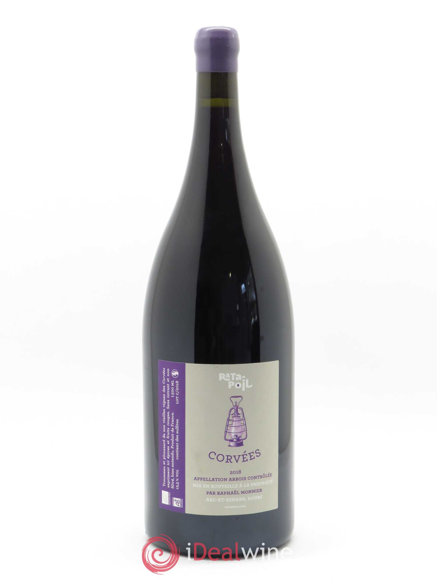 Vin de France Corvées Trousseau Ratapoil 2018 - Lot de 1 magnum - 0