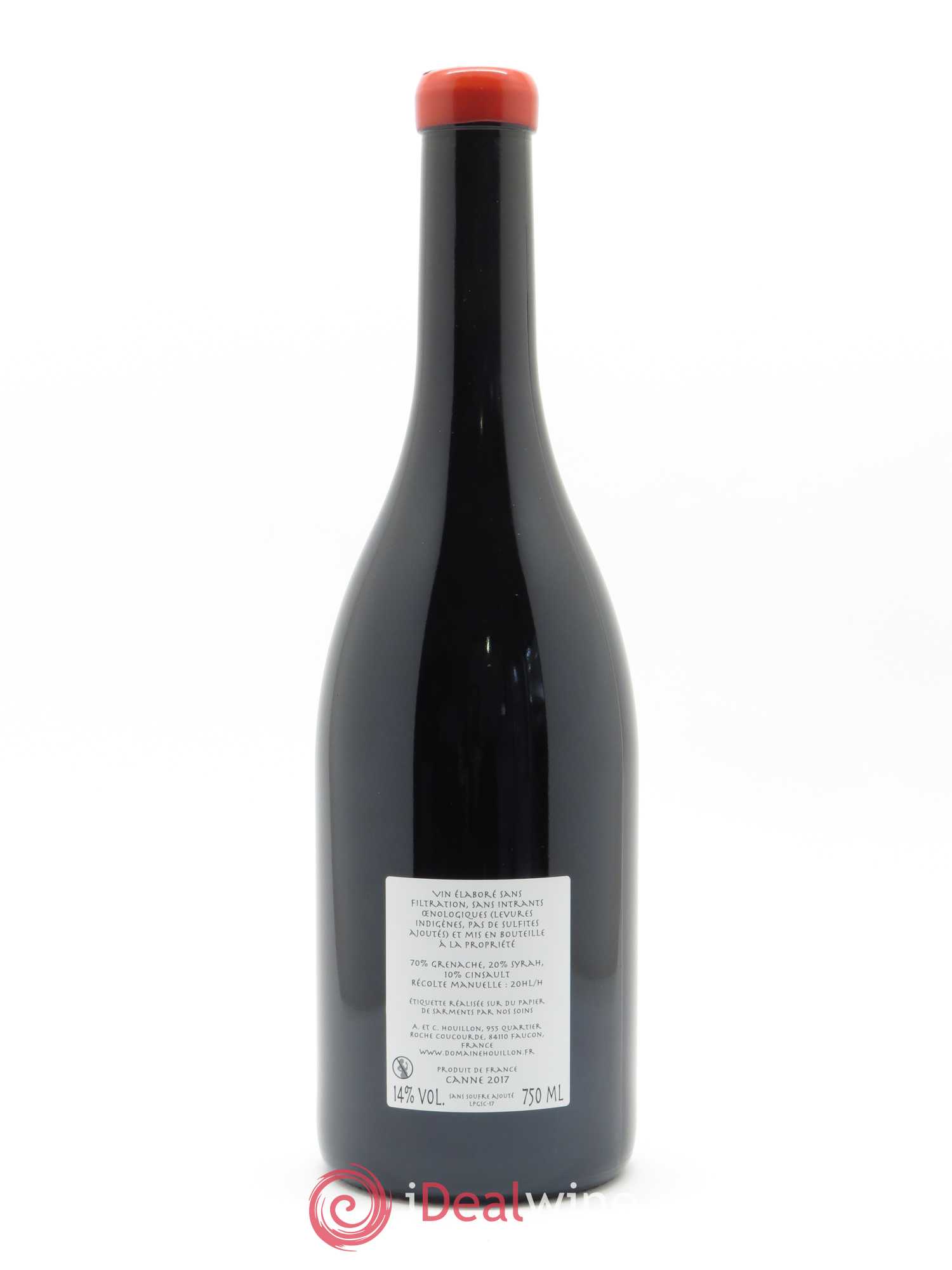 Côtes-du-Rhône Canne Aurélien et Charlotte Houillon 2017 - Lot de 1 bouteille - 1