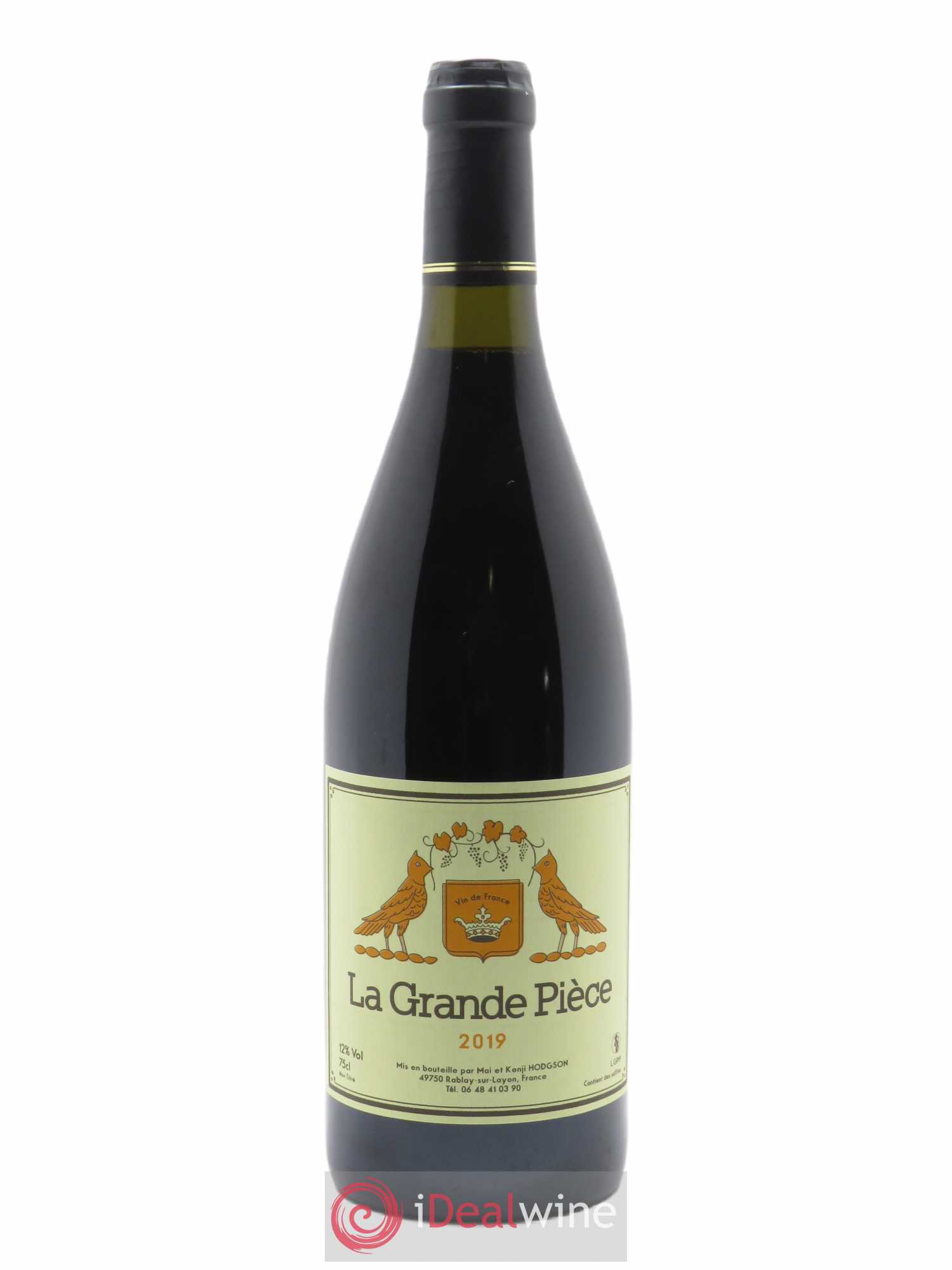 Vin de France La Grande Pièce Mai & Kenji Hodgson 2019 - Lot de 1 bouteille - 0