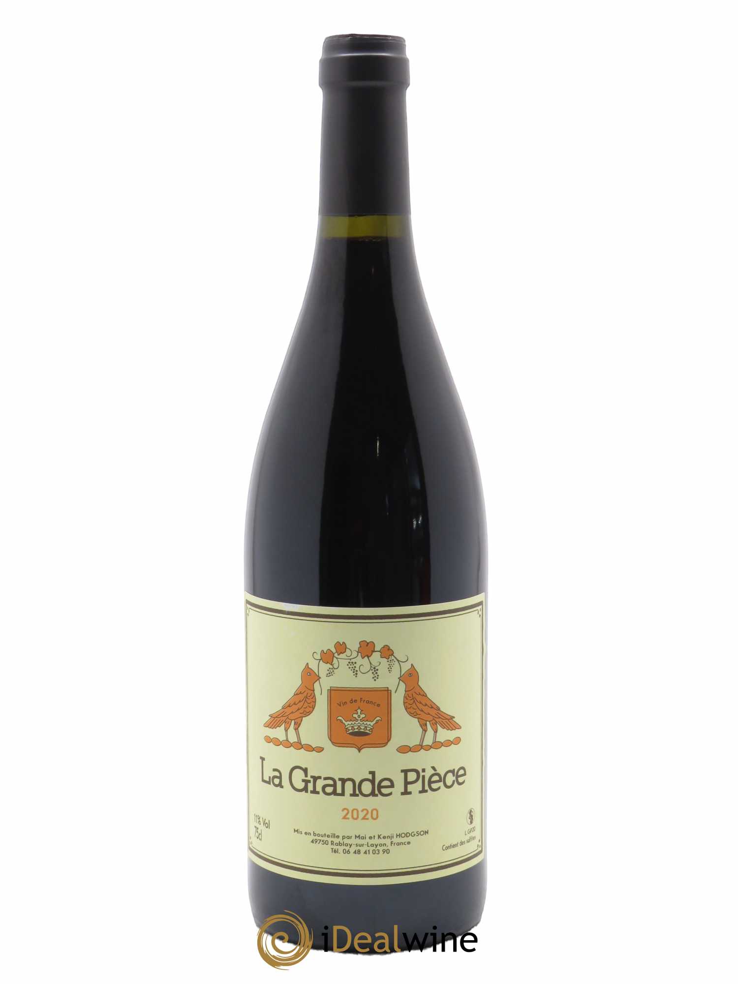 Vin de France La Grande Pièce Mai & Kenji Hodgson 2020 - Lot de 1 bouteille - 0
