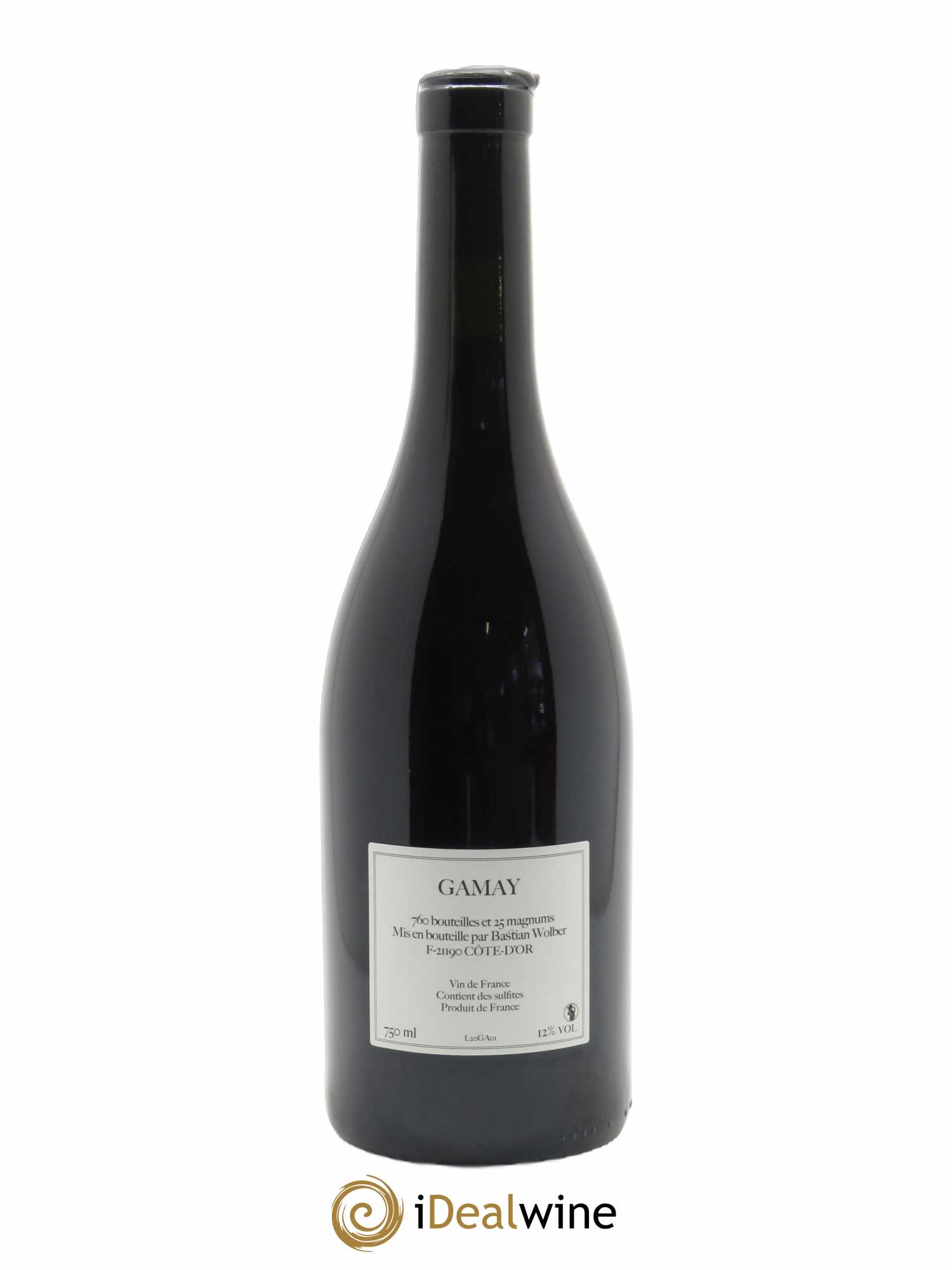 Vin de France Laisse Tomber Gamay Bastian Wolber 2020 - Lot de 1 bouteille - 1