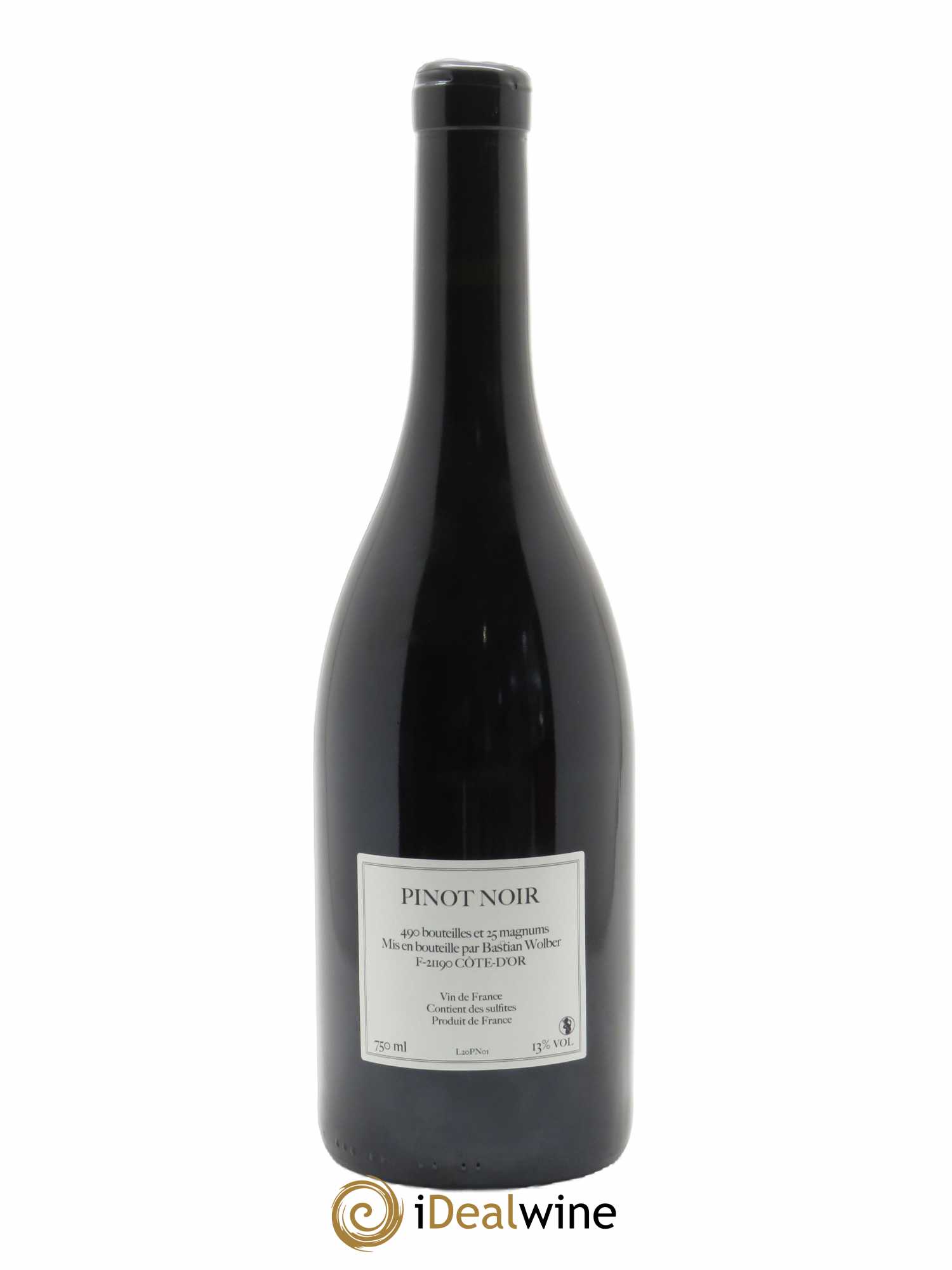 Vin de France Laisse Tomber Pinot Noir Bastian Wolber 2020 - Lot of 1 bottle - 1