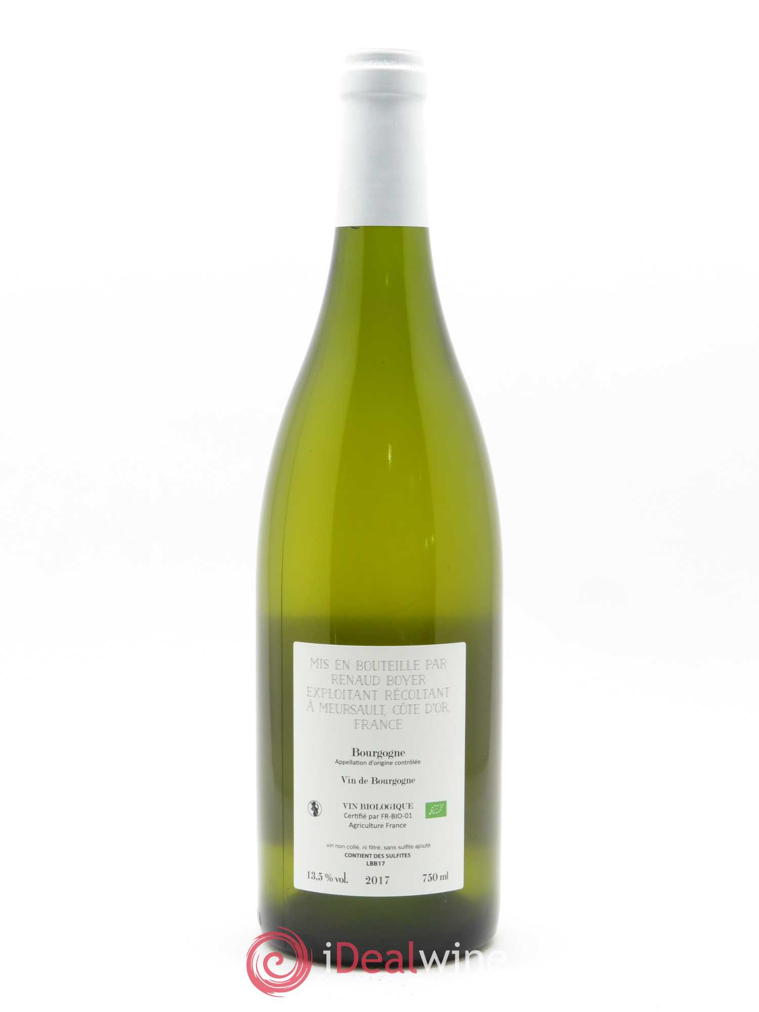 Bourgogne Les Riaux Renaud Boyer 2017 - Lot de 1 bouteille - 1